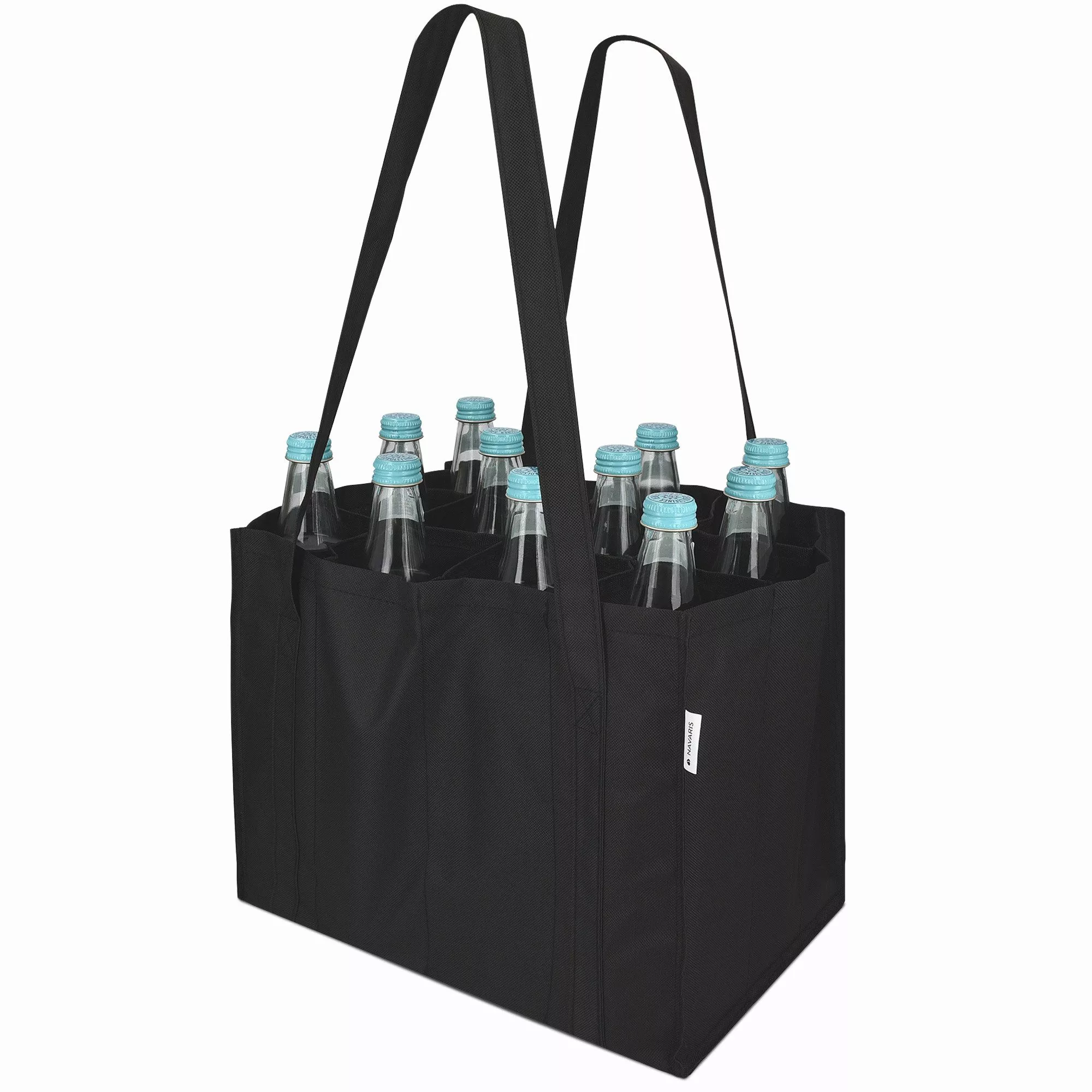 Navaris Flaschenkorb Bottlebag 12 Fächer Flaschentasche günstig online kaufen