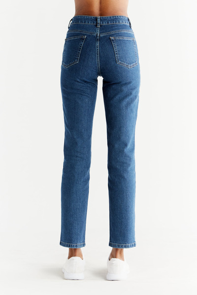 Evermind - Damen Straight Fit Jeans Aus Bio-baumwolle Wq1009 günstig online kaufen