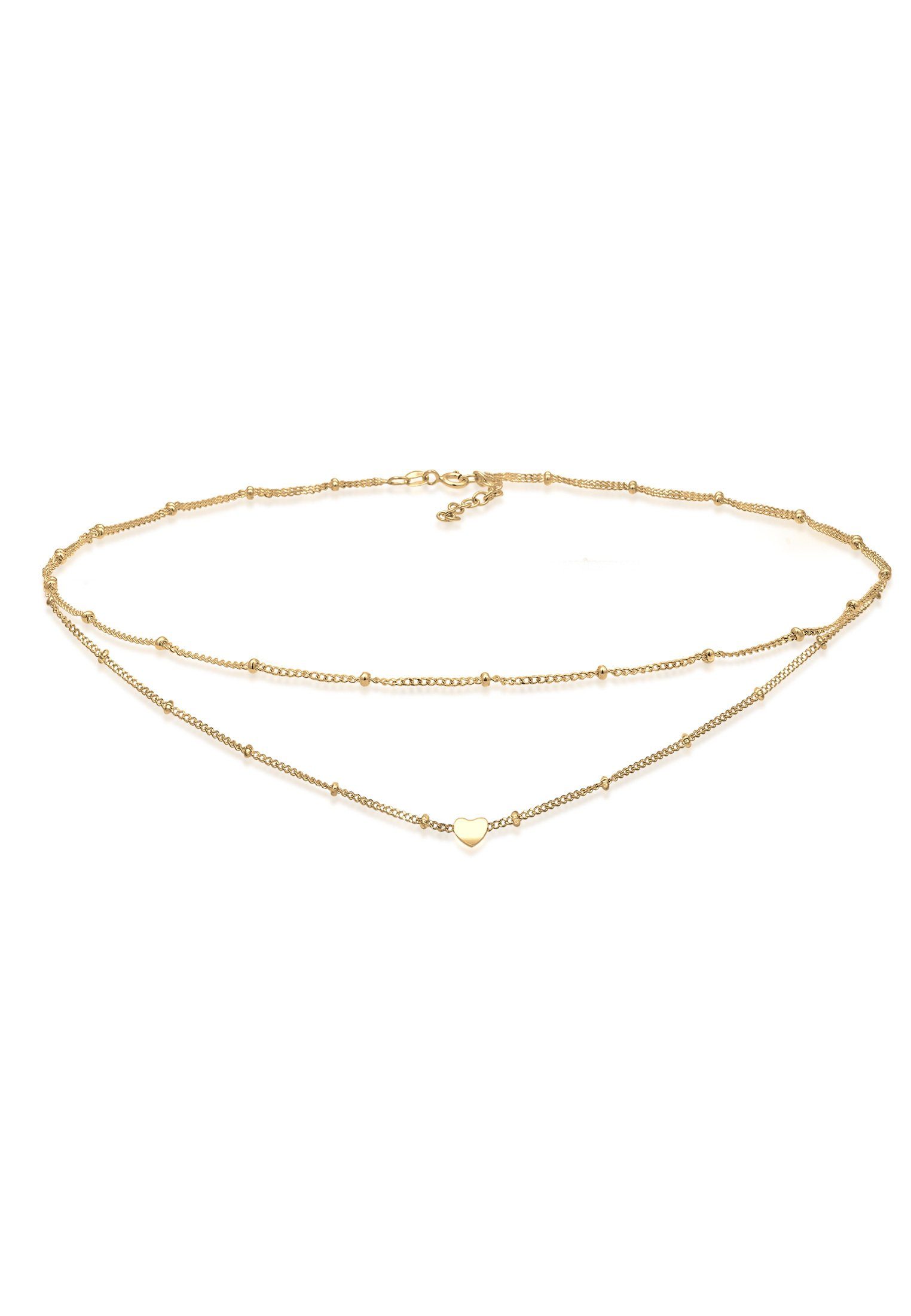 Elli Collier Choker Layer Kugelkette Herz günstig online kaufen