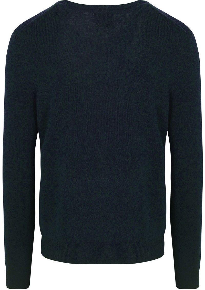 Gant Pullover V-Ausschnitt Wool Blend Navy Melange - Größe 3XL günstig online kaufen