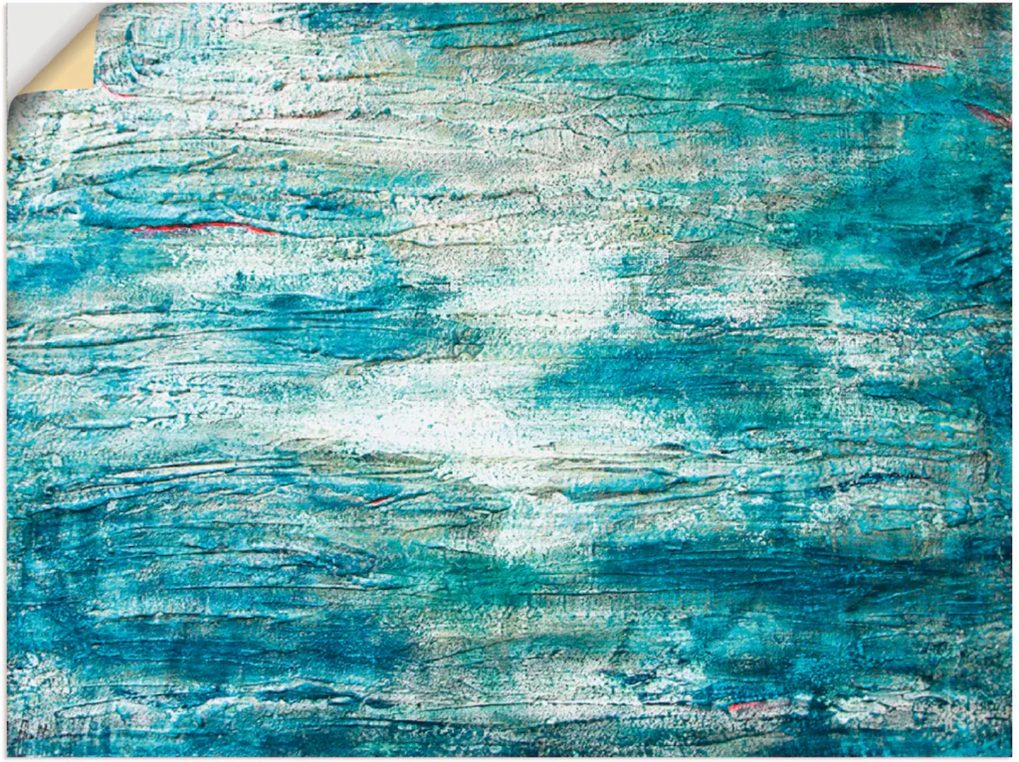 Artland Wandbild »abstrakte Malerei Aquarell«, Gegenstandslos, (1 St.) günstig online kaufen