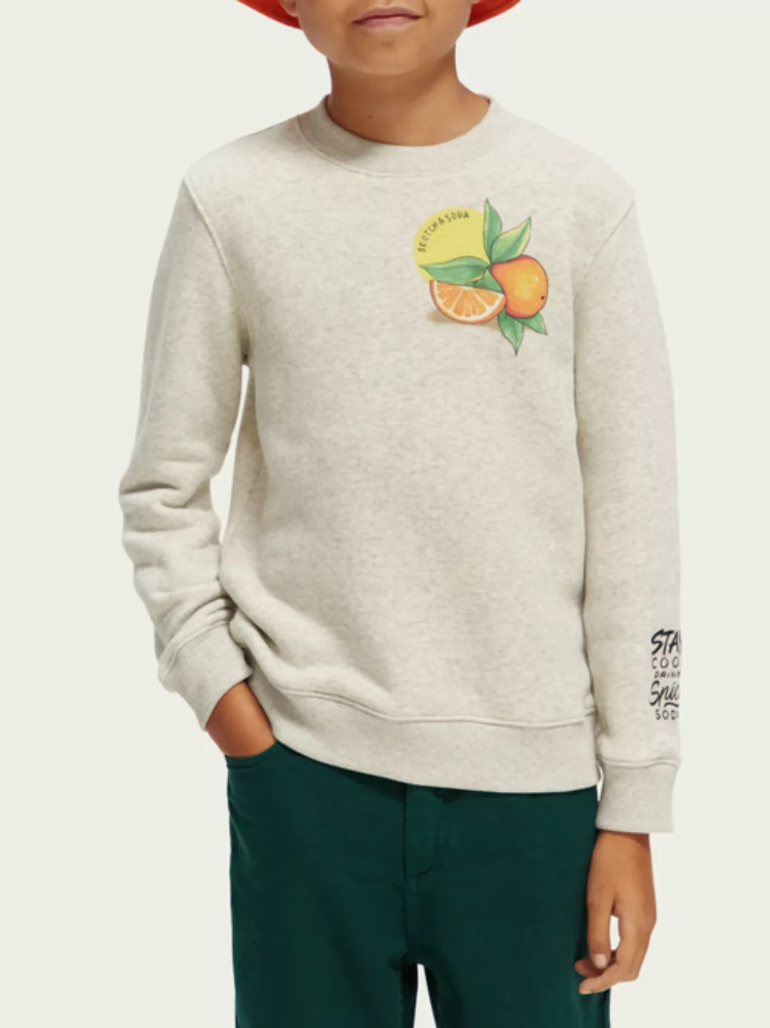 Scotch & Soda Sweatshirt im Regular Fit aus Bio-Baumwolle mit Artwork günstig online kaufen