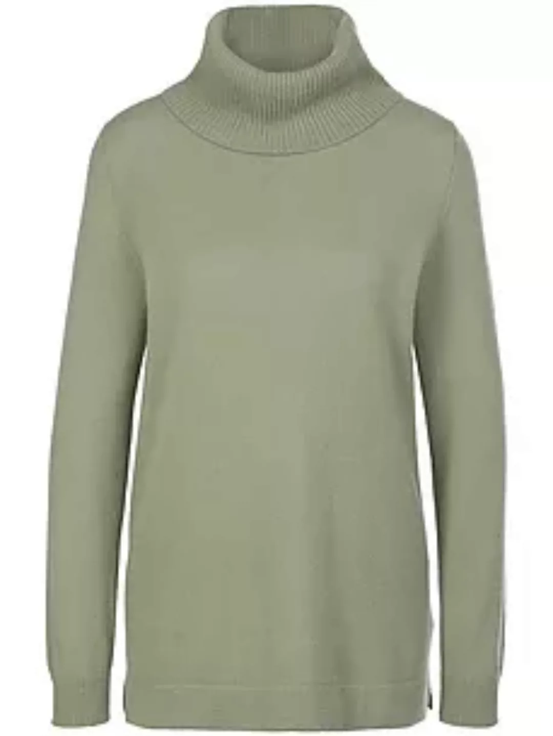 Rollkragen-Pullover aus 100% Premium-Kaschmir Peter Hahn Cashmere grün günstig online kaufen