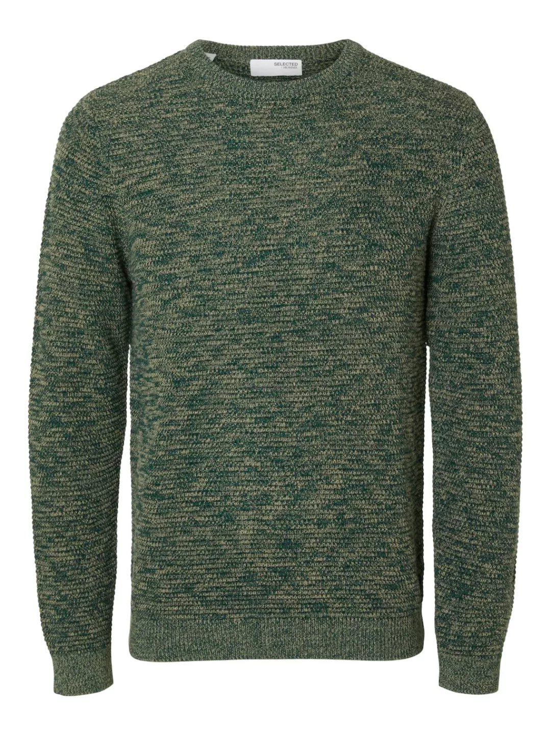 SELECTED HOMME Rundhalspullover "SLHVINCE LS KNIT BUBBLE CREW NECK NOOS" günstig online kaufen