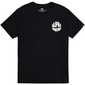Alpha Industries  T-Shirts & Poloshirts Logo Backprint T-Shirt - black günstig online kaufen