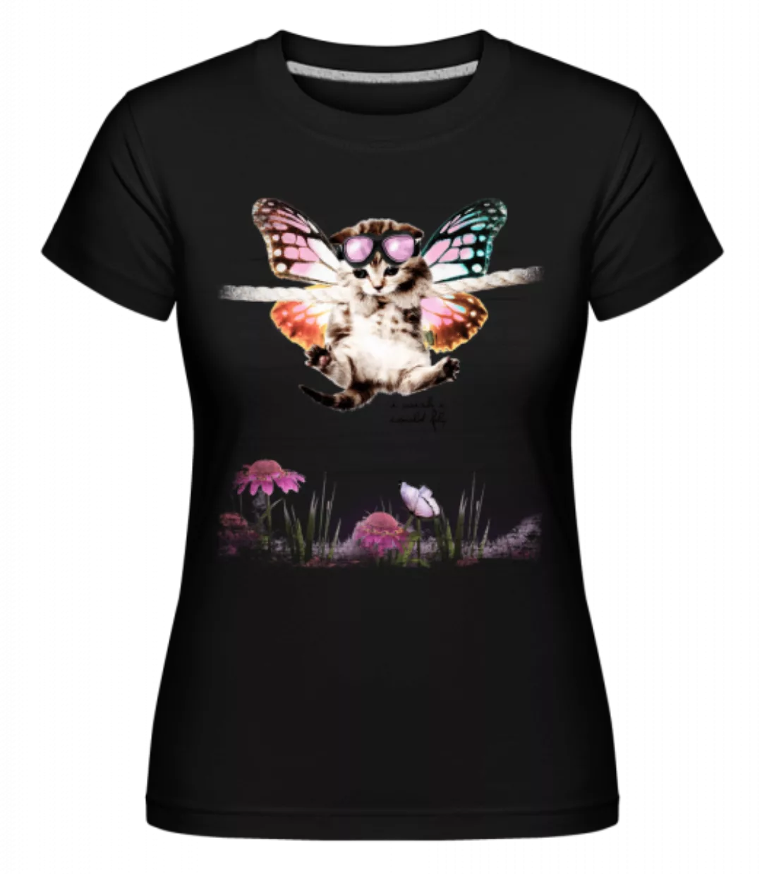 Katze Schmetterling · Shirtinator Frauen T-Shirt günstig online kaufen