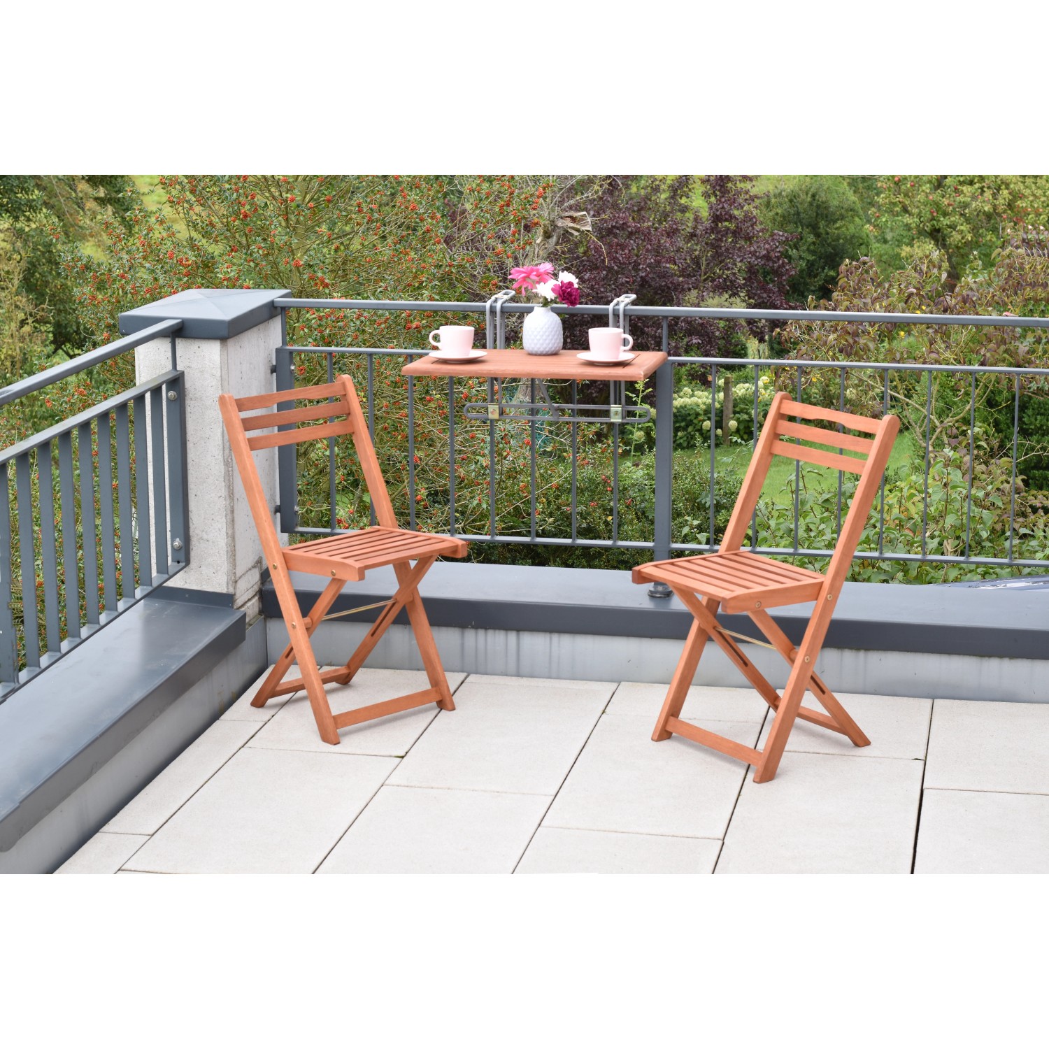 Merxx Porto Set 3-tlg. 2 Klappstühle Balkonhängetisch günstig online kaufen