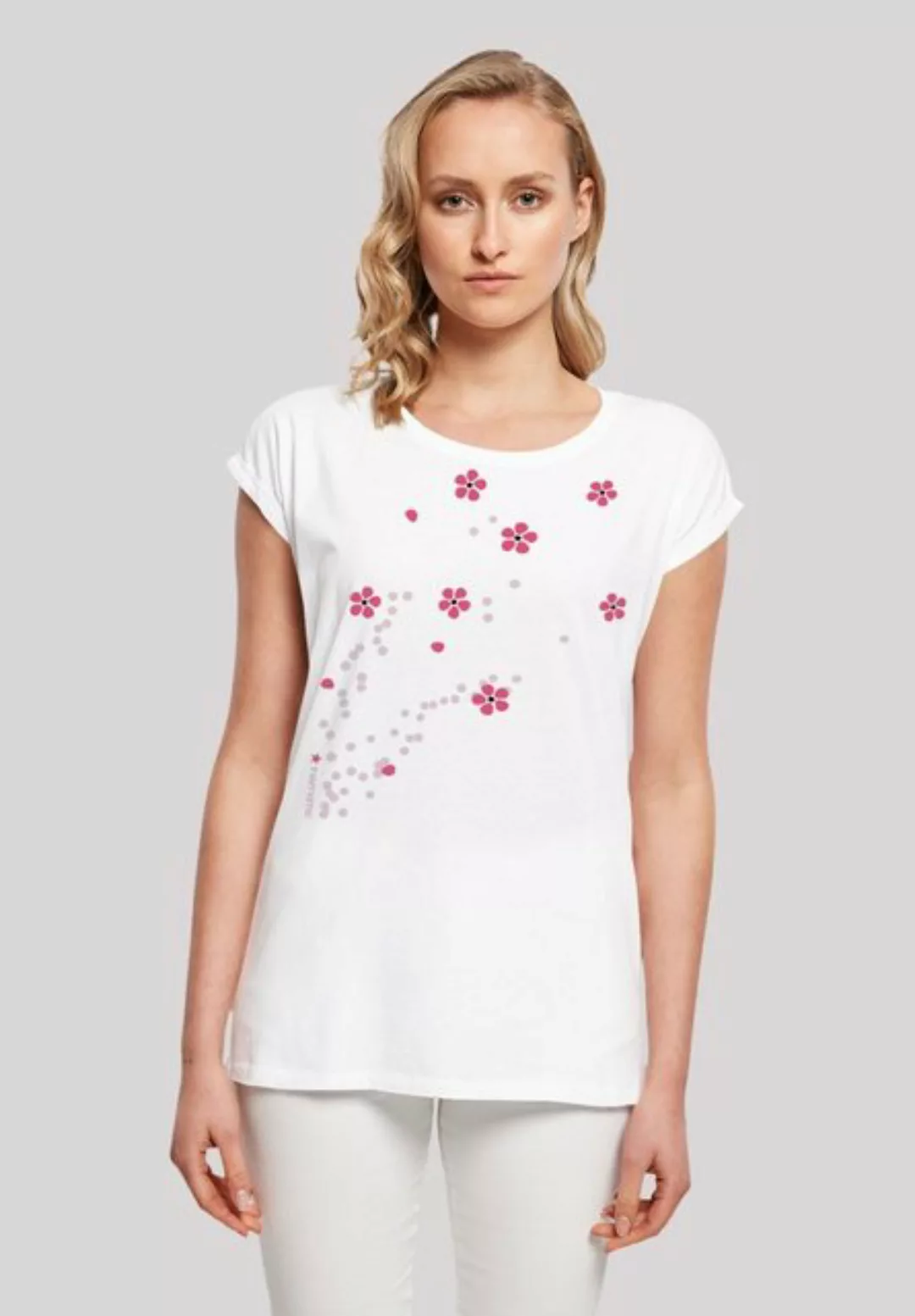 F4NT4STIC T-Shirt Blumen Ranke Print günstig online kaufen