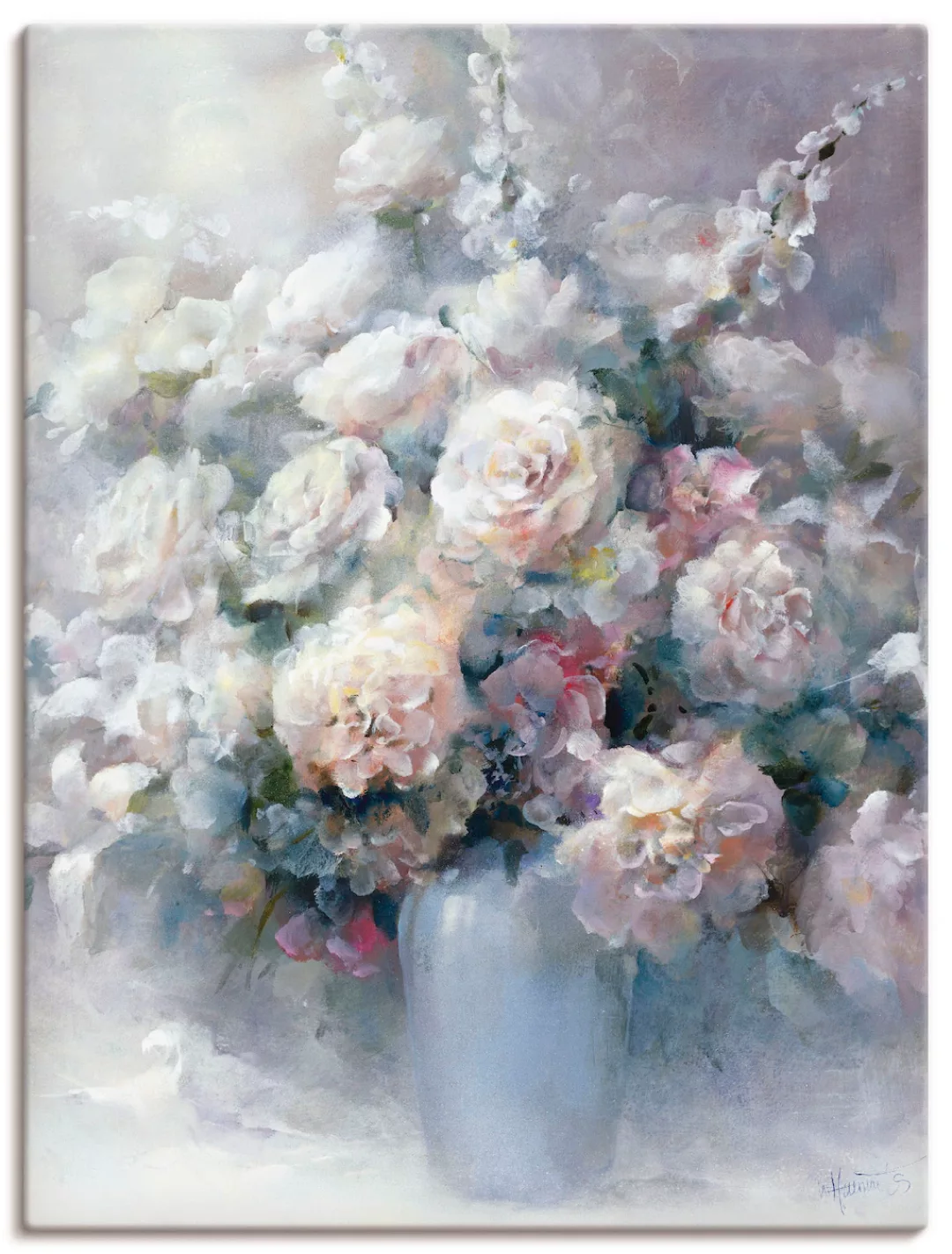 Artland Wandbild »Weißer Strauß«, Blumen, (1 St.), als Leinwandbild, Poster günstig online kaufen