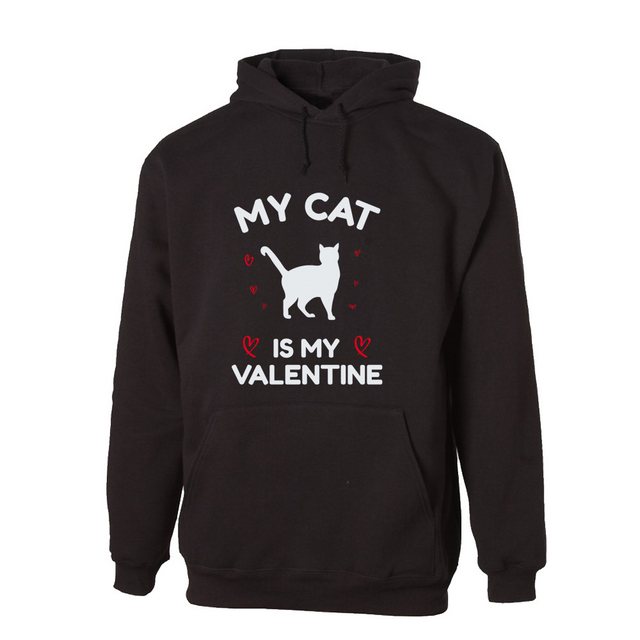 G-graphics Hoodie My Cat is my Valentine Unisex mit trendigem Frontprint fü günstig online kaufen