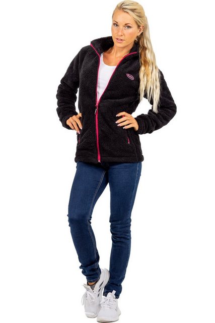 Reichstadt Fleecejacke Kuschelige Flauschige Jacke 22RSW002 Black L mit Ste günstig online kaufen