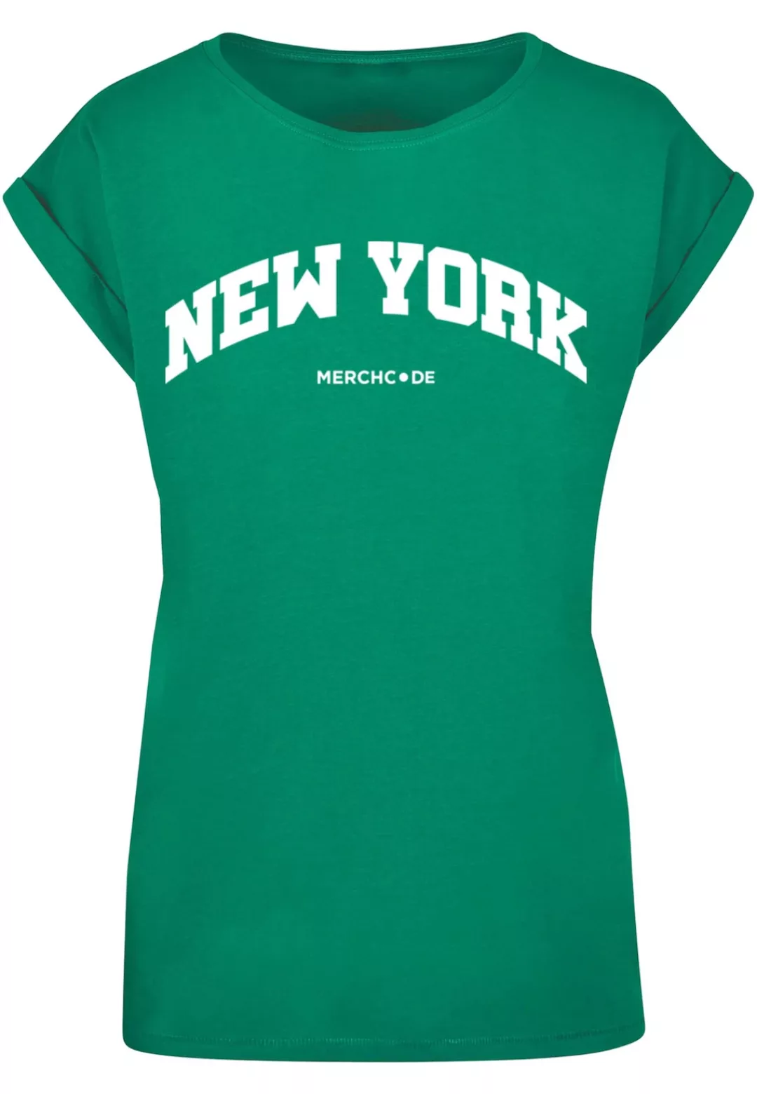 Merchcode T-Shirt "Merchcode Damen Ladies New York Wording - T-Shirt" günstig online kaufen