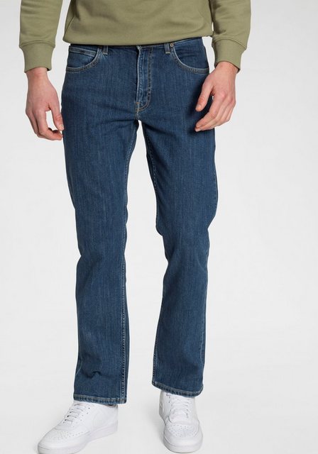 Lee Herren Jeans Brooklyn Straight - Regular Fit - Blau - Mid Stonewash günstig online kaufen