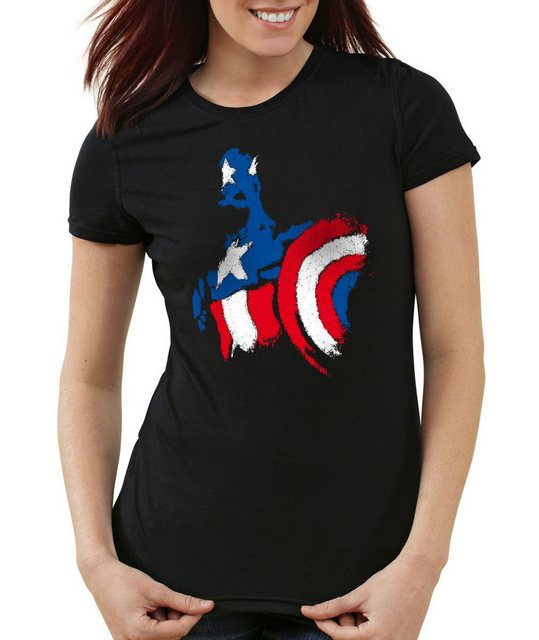 style3 T-Shirt Captain USA avenger first hero superheld comic amerika fan f günstig online kaufen