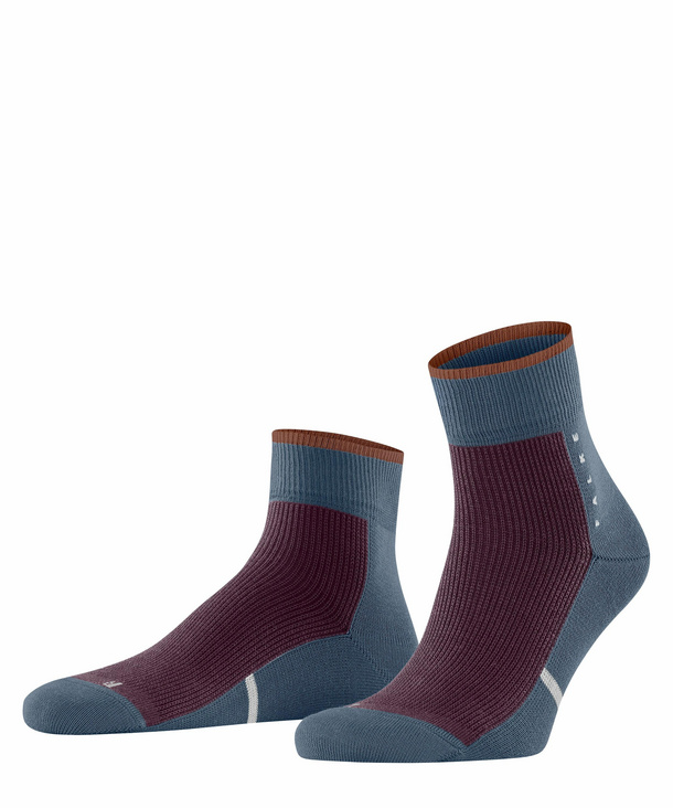 FALKE Versatile Socken, 44-45, Blau, Mehrfarbig, Baumwolle (Bio), 12486-623 günstig online kaufen