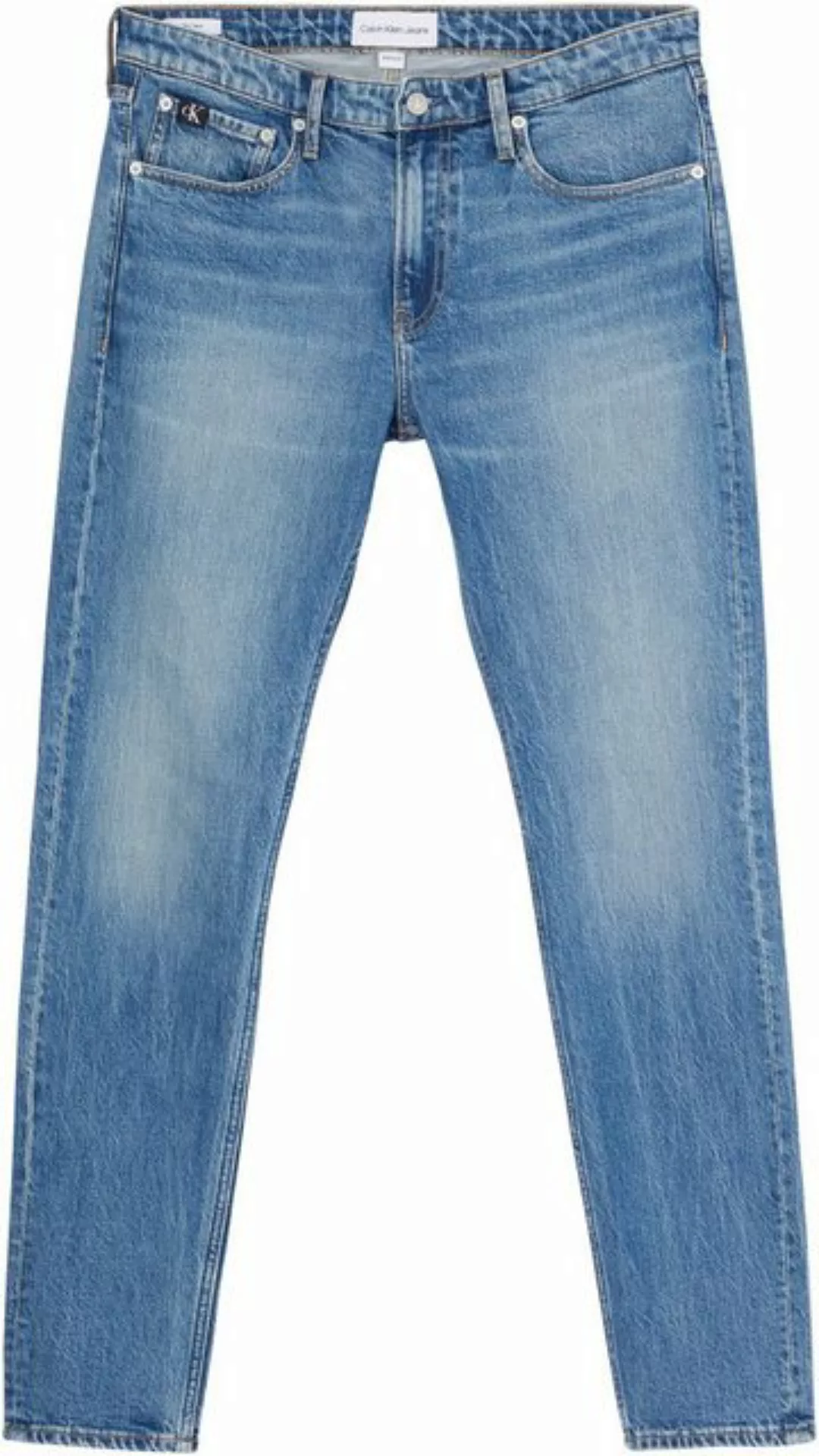 Calvin Klein Jeans Tapered-fit-Jeans SLIM TAPER mit Leder-Badge günstig online kaufen