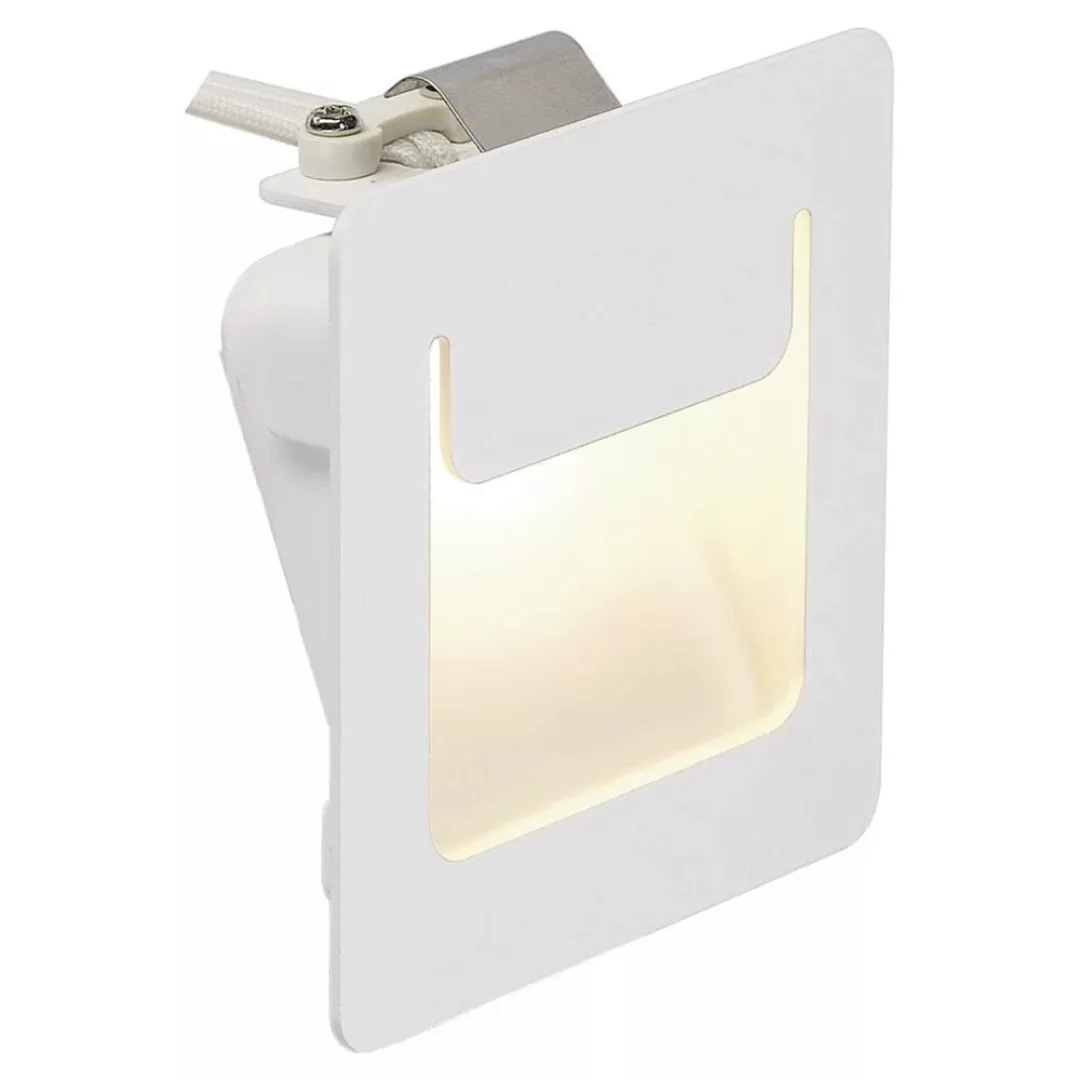 LED Wandeinbauleuchte Downunder Pur, weiß, 3000K, 80x80 mm, eckig günstig online kaufen