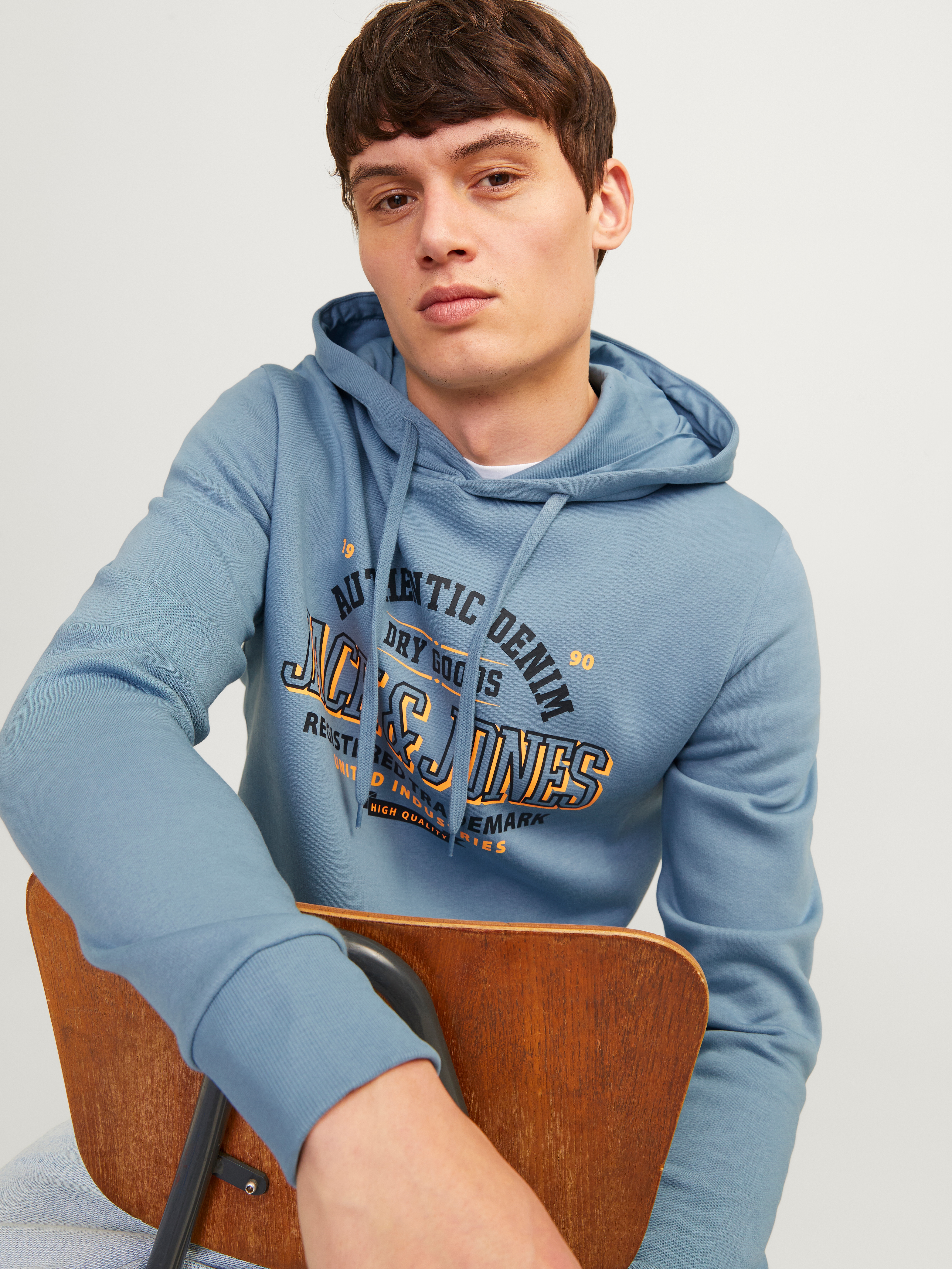 Jack & Jones Kapuzensweatshirt JJELOGO SWEAT HOOD 2 COL 24/25 NOOS mit Logo günstig online kaufen