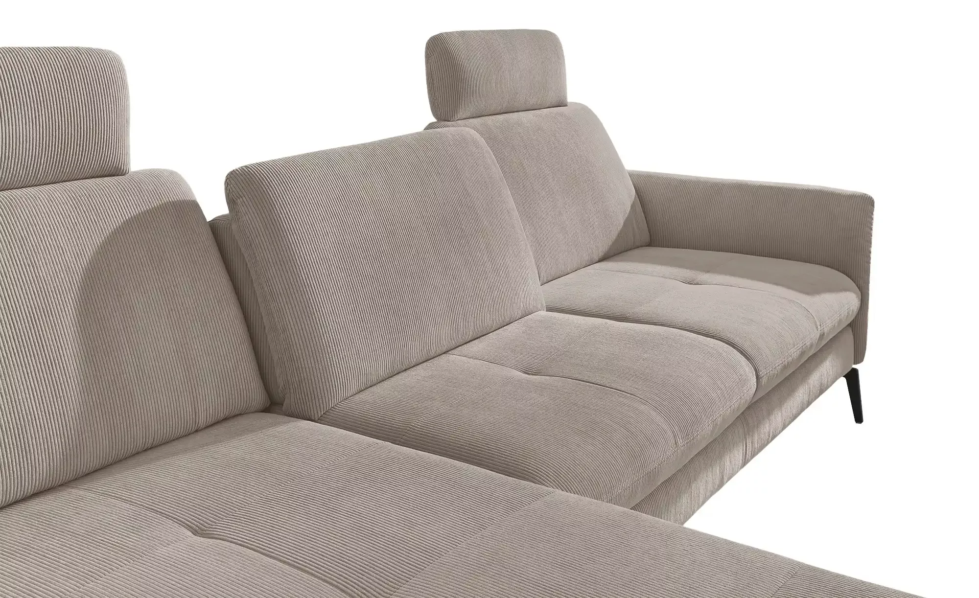 meinSofa Ecksofa Cord DANTE ¦ grau ¦ Maße (cm): B: 280 H: 91 T: 179.0 Polst günstig online kaufen