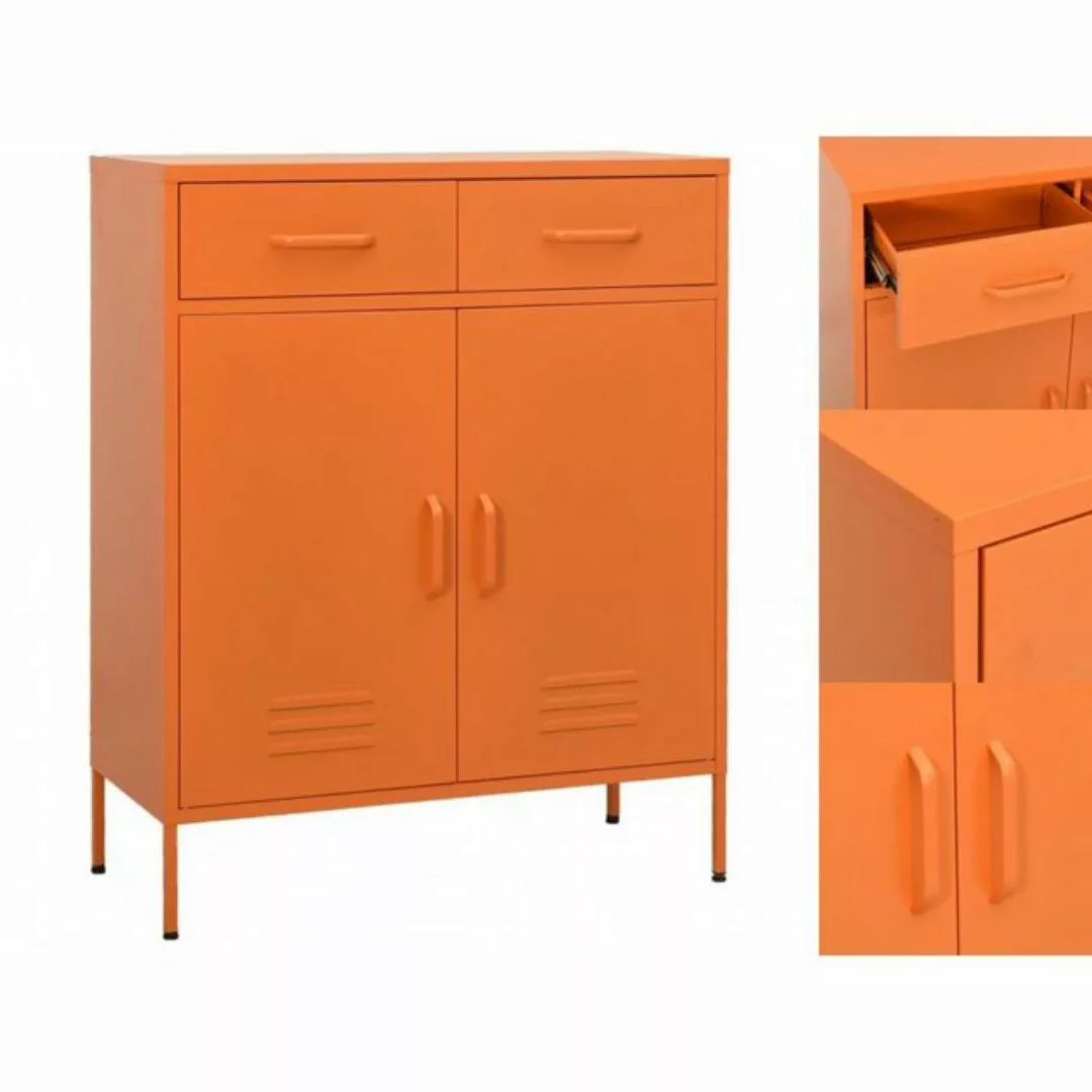 Lagerschrank Orange 80x35x101,5 Cm Stahl günstig online kaufen