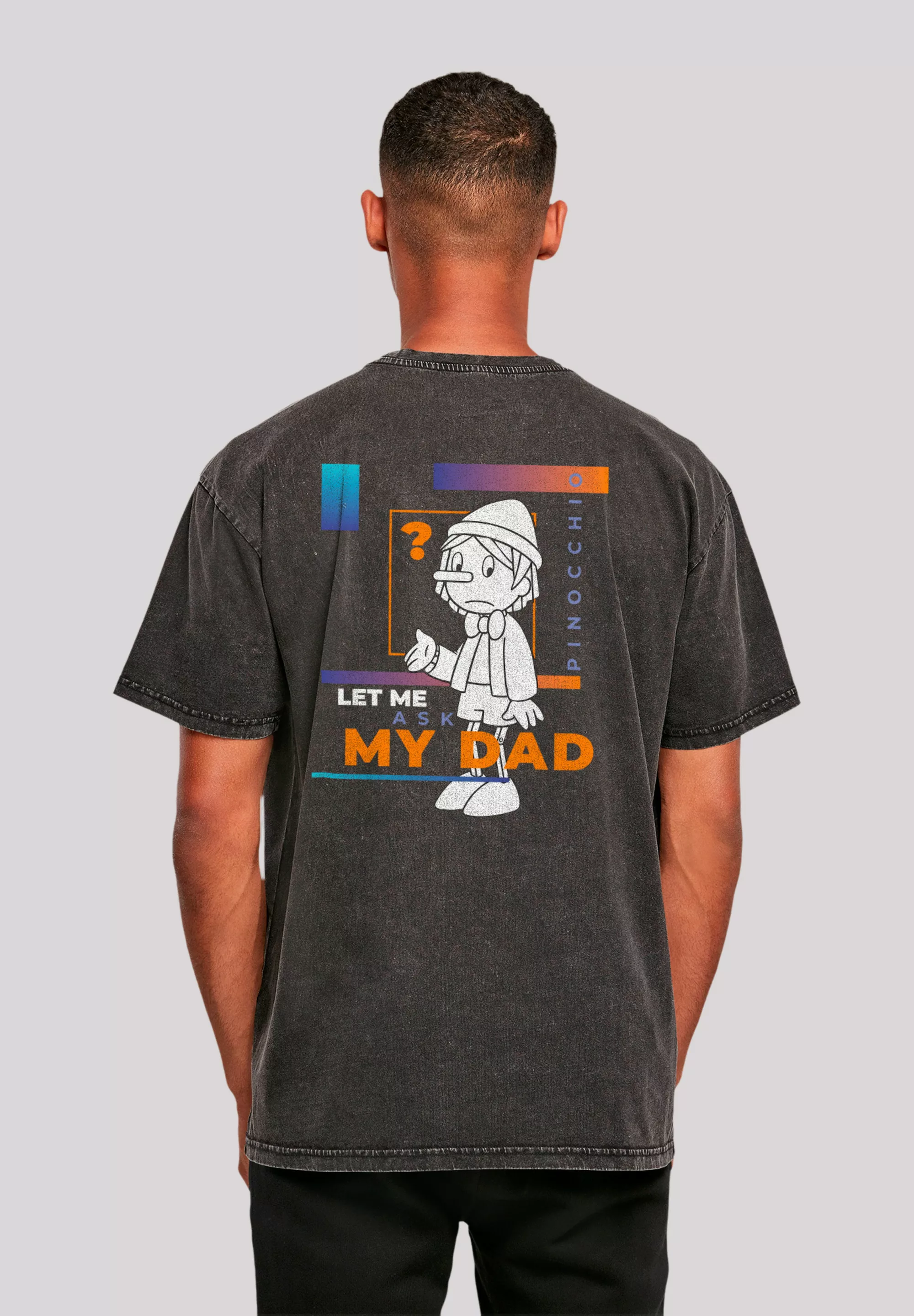 F4NT4STIC T-Shirt "Heroes of Childhood Pinocchio Let Me Ask My Dad", Retro, günstig online kaufen