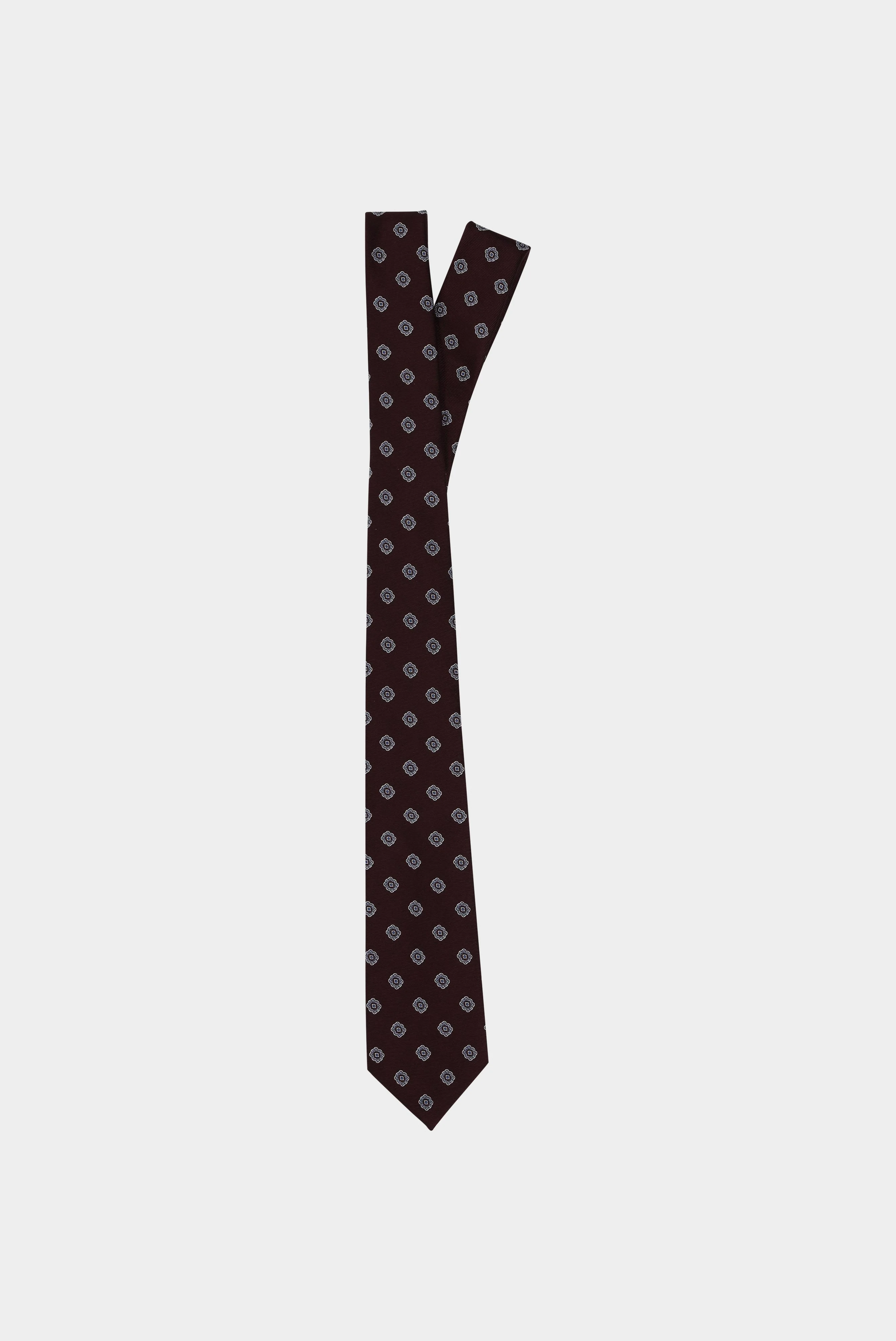 Jacquard-Krawatte mit Blumenmedaillon günstig online kaufen