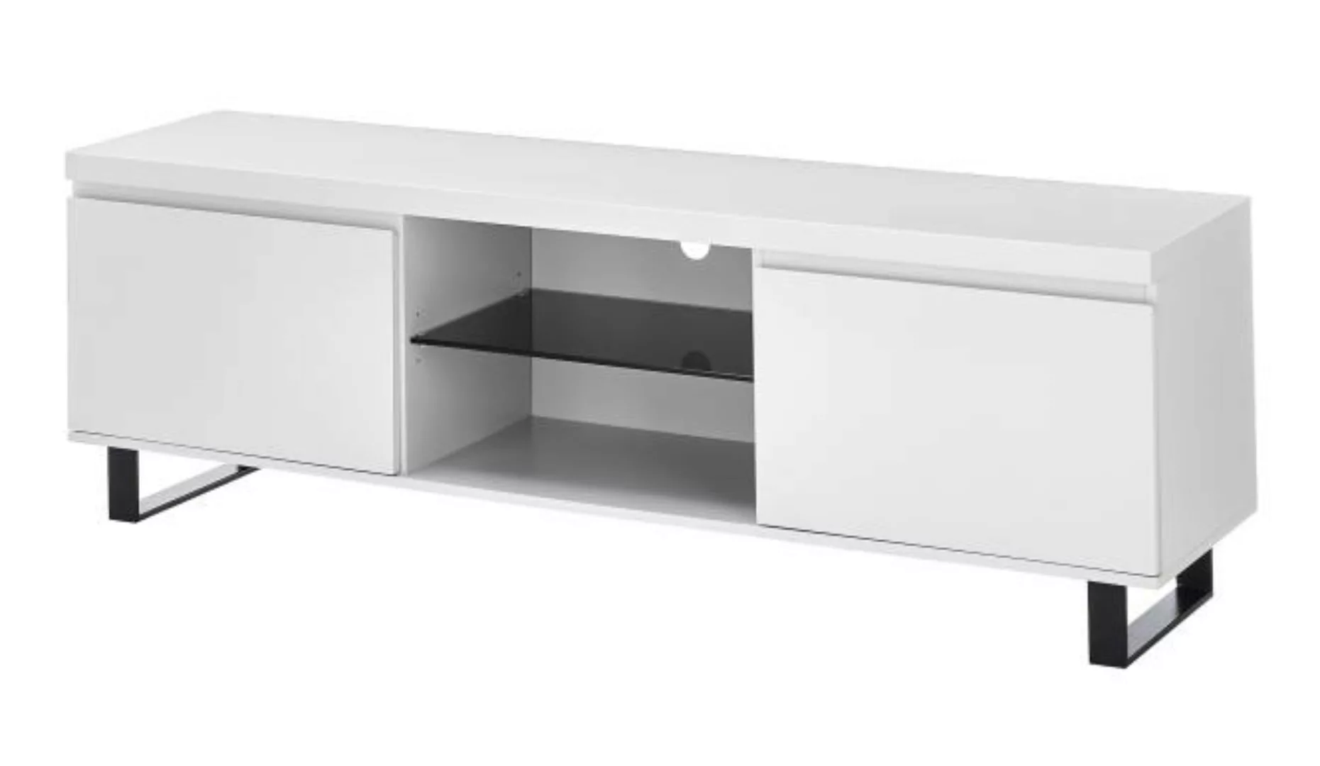 Lowboard  Meyenburg ¦ weiß ¦ Maße (cm): B: 166 H: 54 T: 40.0 Kommoden & Sid günstig online kaufen