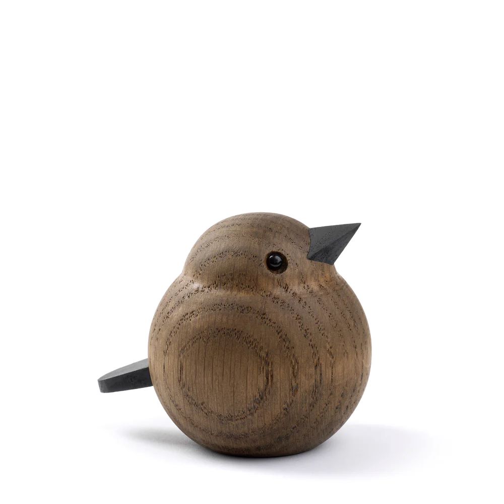 Holztier Baby Spatz - Dekofigur 5,5 x 6,8 x 6 cm Eiche geräuchert günstig online kaufen