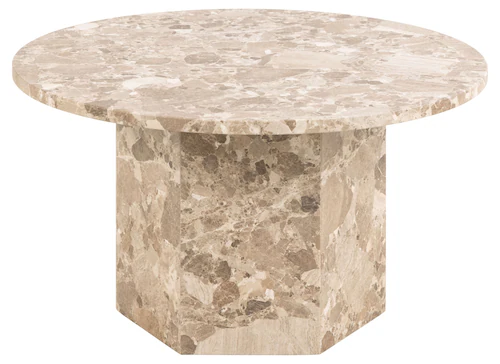 ACTONA GROUP Couchtisch "Naxos", Rund Couchtisch, matt Latte lackiert Marmo günstig online kaufen
