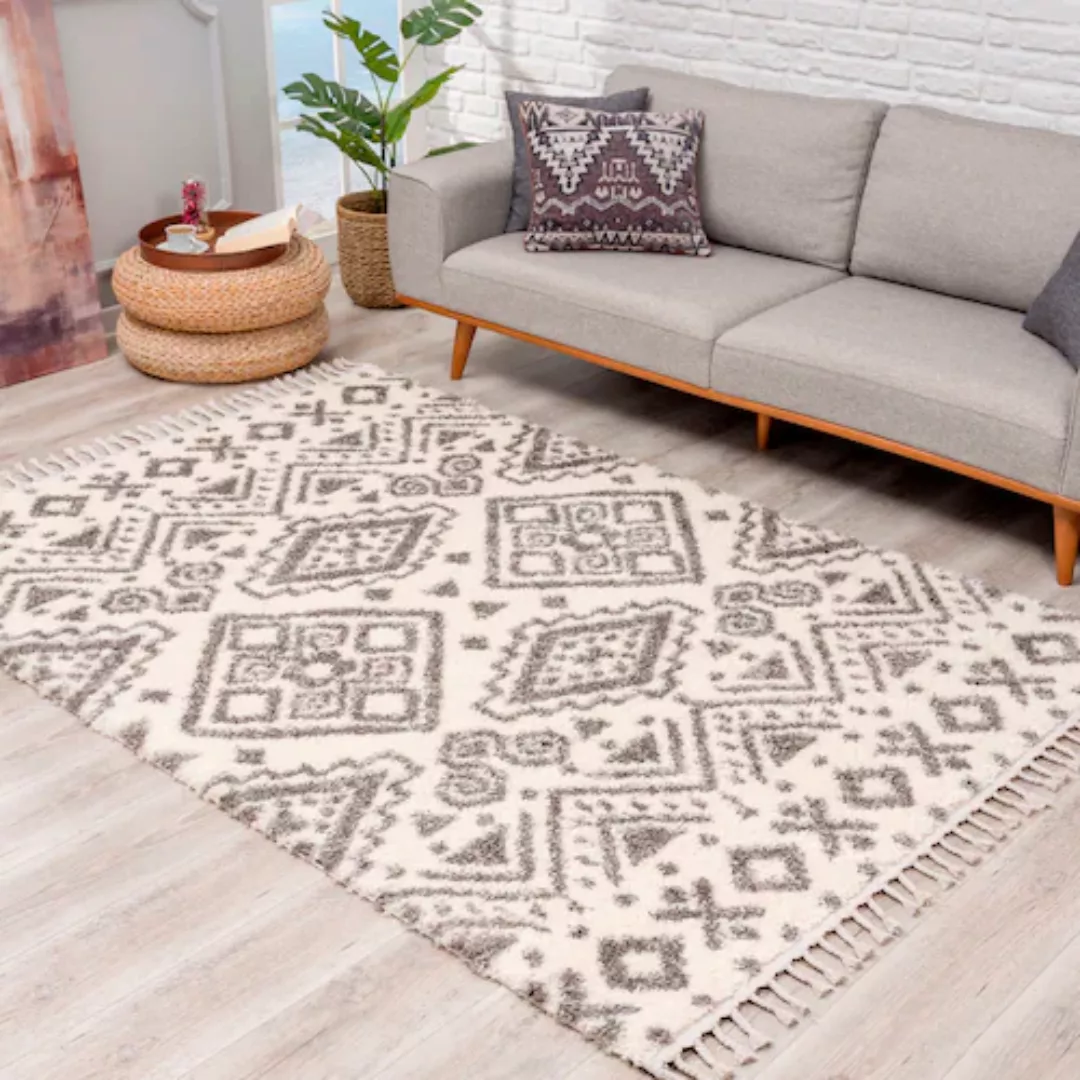 Carpet City Hochflor-Teppich »Pulpy 541«, rechteckig, 30 mm Höhe, besonders günstig online kaufen