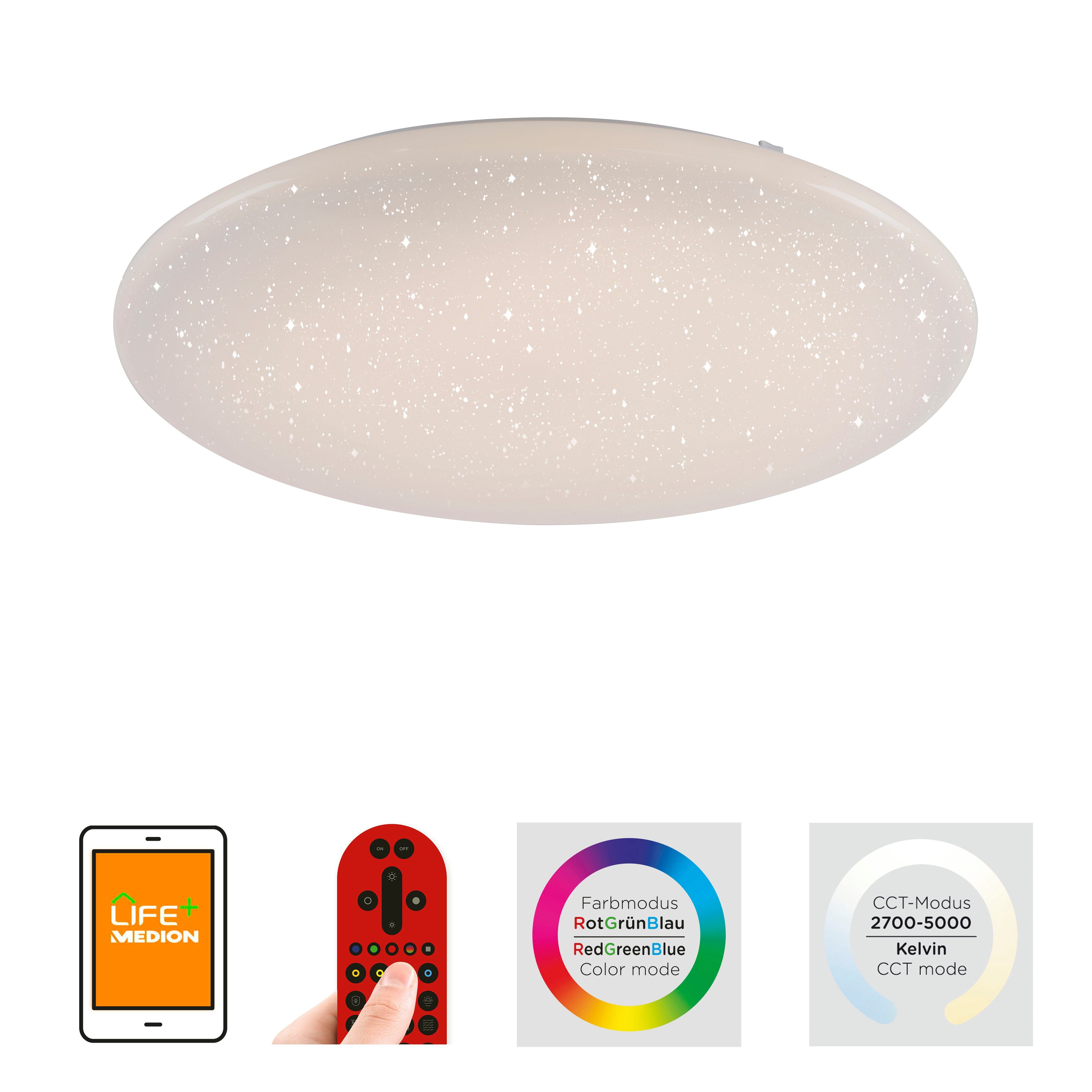 JUST LIGHT LED Deckenleuchte Ls-URANUS, Dimmfunktion, günstig online kaufen
