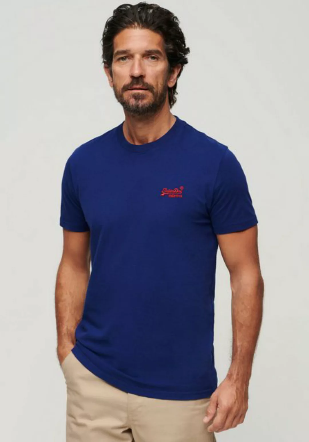 Superdry Rundhalsshirt Organic Cotton Essential Logo T-Shirt günstig online kaufen