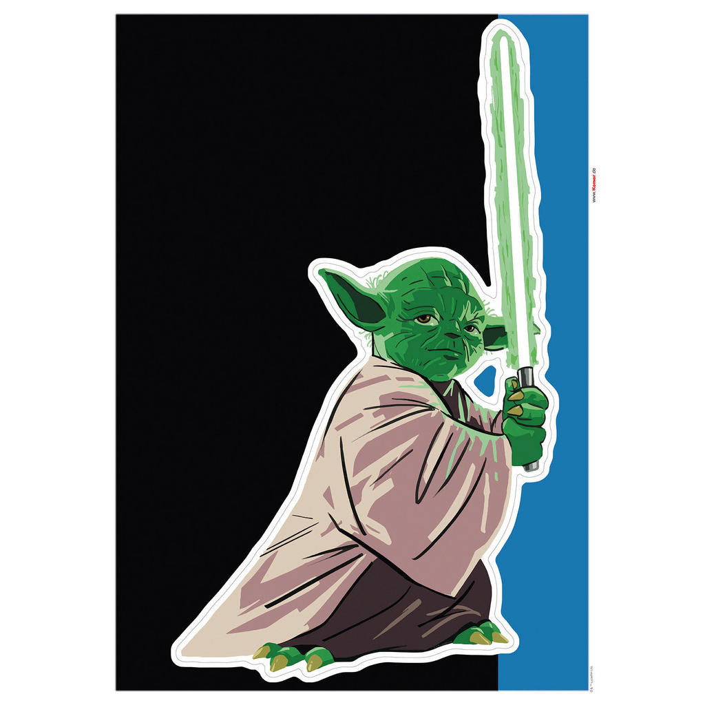 Komar Wandtattoo Star Wars Yoda training Session  Star Wars Yoda training S günstig online kaufen