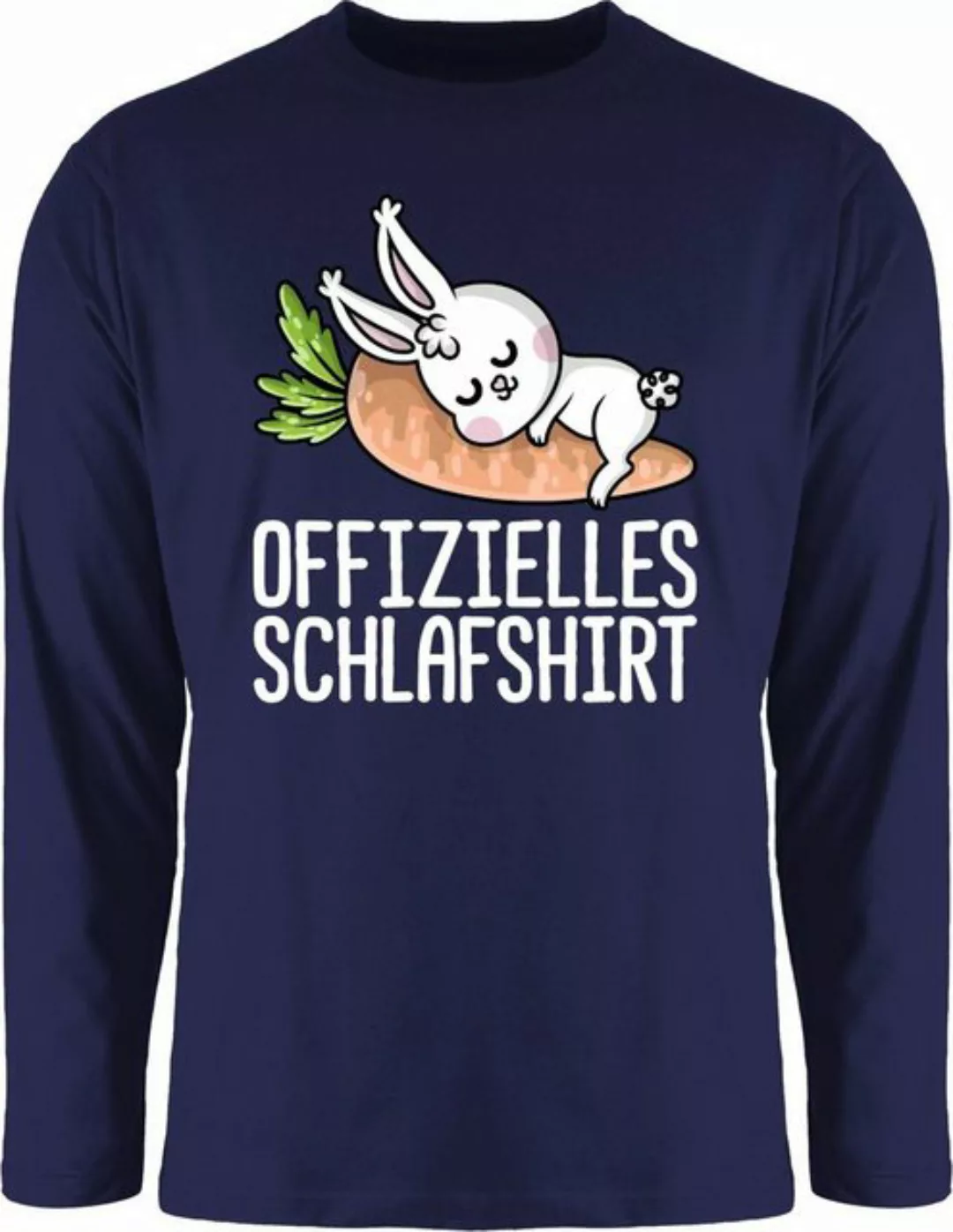 Shirtracer Rundhalsshirt Offizielles Schlafshirt mit Hase weiß Sprüche Stat günstig online kaufen