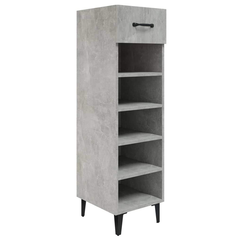 vidaXL Schuhregal Schuhschrank Betongrau 30x35x105 cm günstig online kaufen