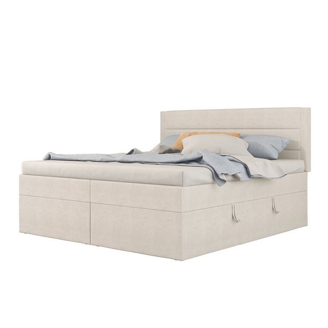 Sweiko Polsterbett, Boxspringbett, Stauraumbett mit Metalllattenrost, 140*2 günstig online kaufen