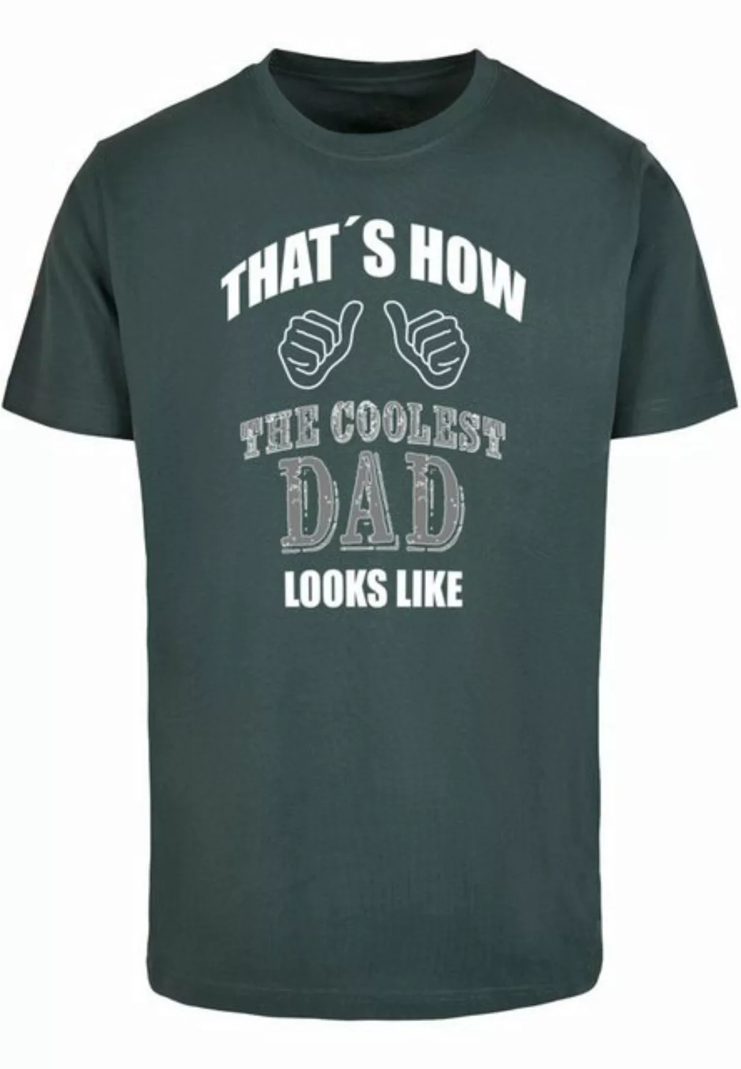 Merchcode T-Shirt Merchcode Herren Coolest Dad T-Shirt Round Neck (1-tlg) günstig online kaufen