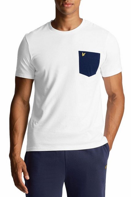 Lyle & Scott T-Shirt Basic Herren, 100% Baumwolle, Kontrast Brusttasche günstig online kaufen