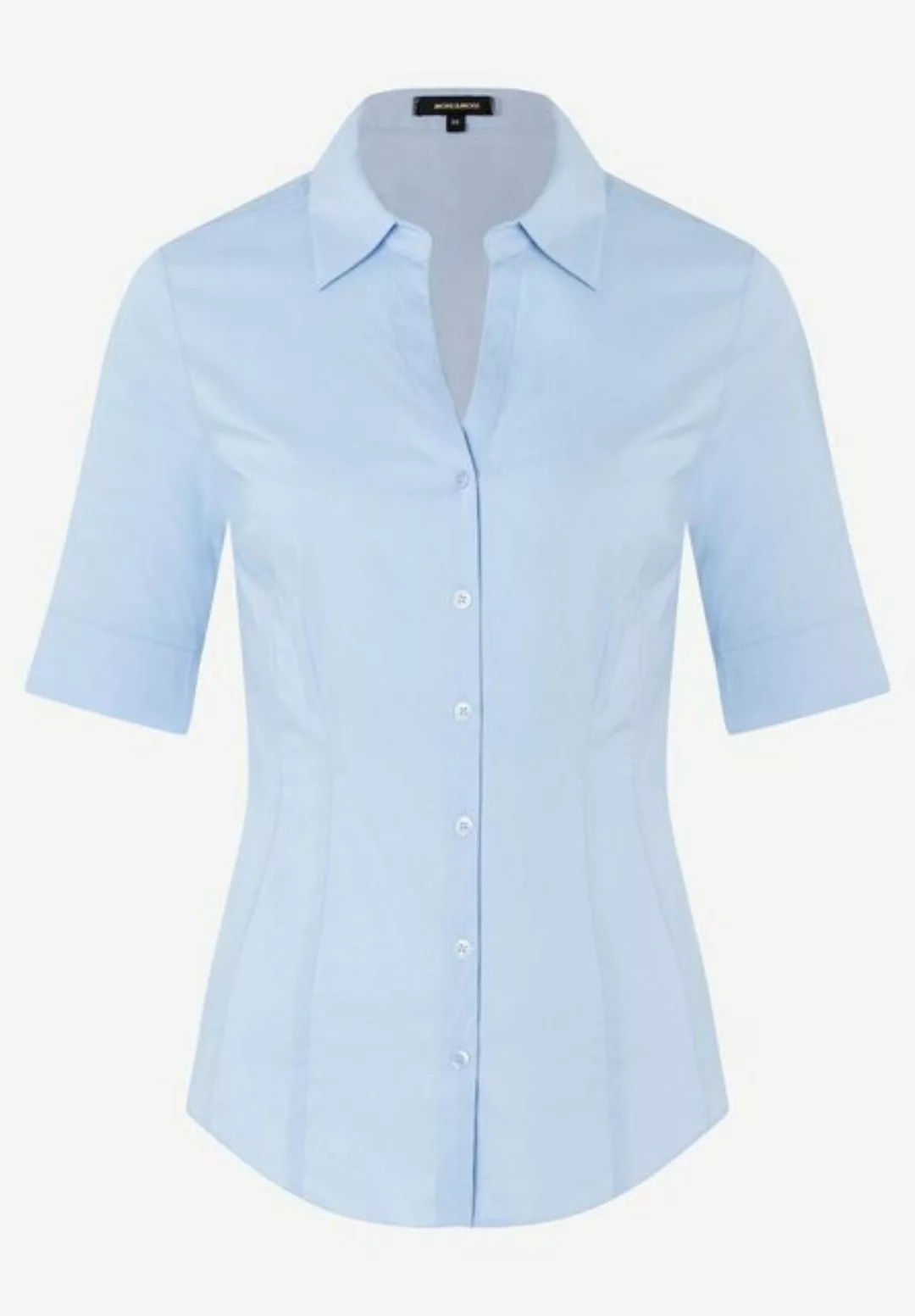 Baumwoll/Stretch Bluse, hellblau günstig online kaufen