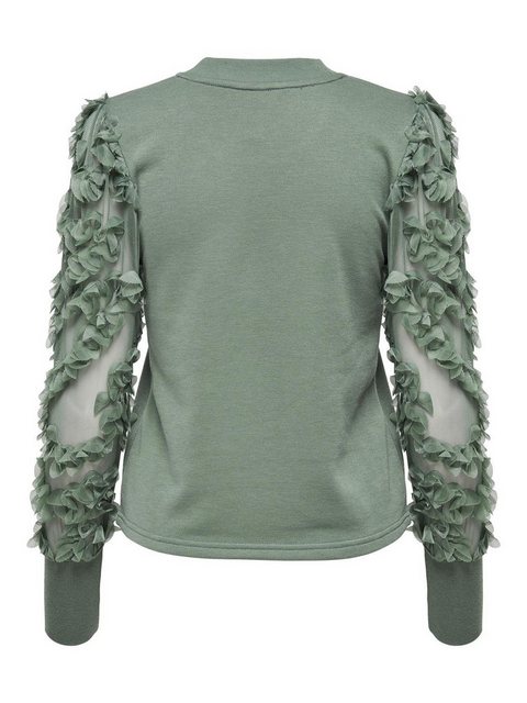 JACQUELINE de YONG Longpullover Eleganter Sweatshirt Blusen Pullover Mesh L günstig online kaufen