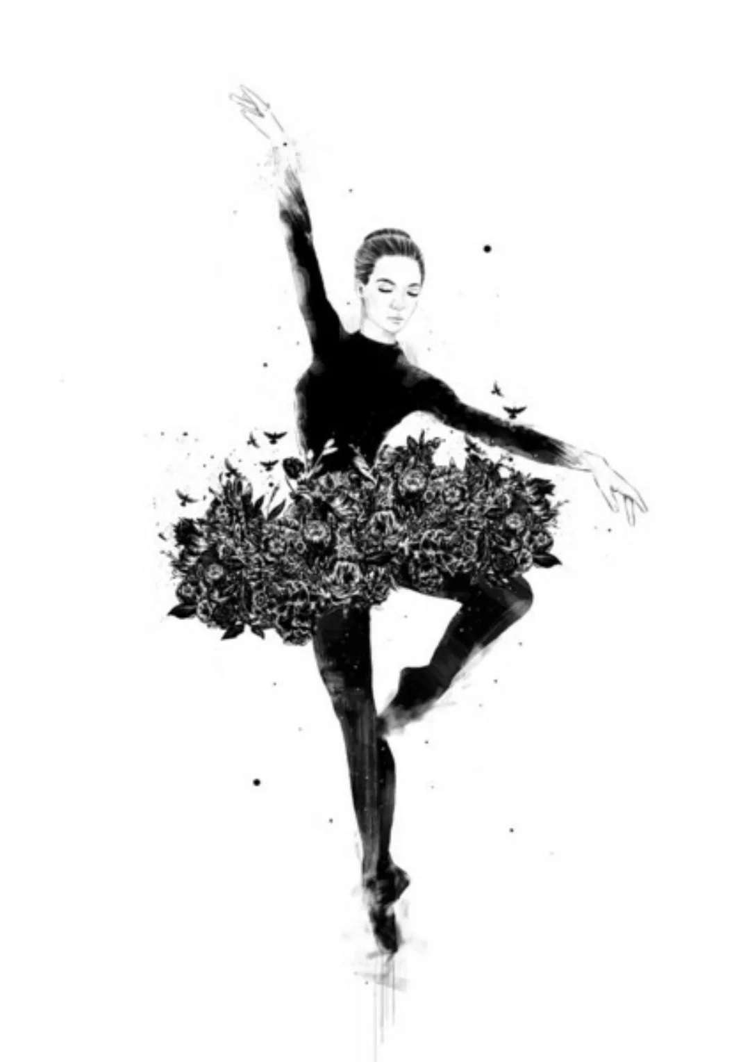 Poster / Leinwandbild - Floral Dance günstig online kaufen