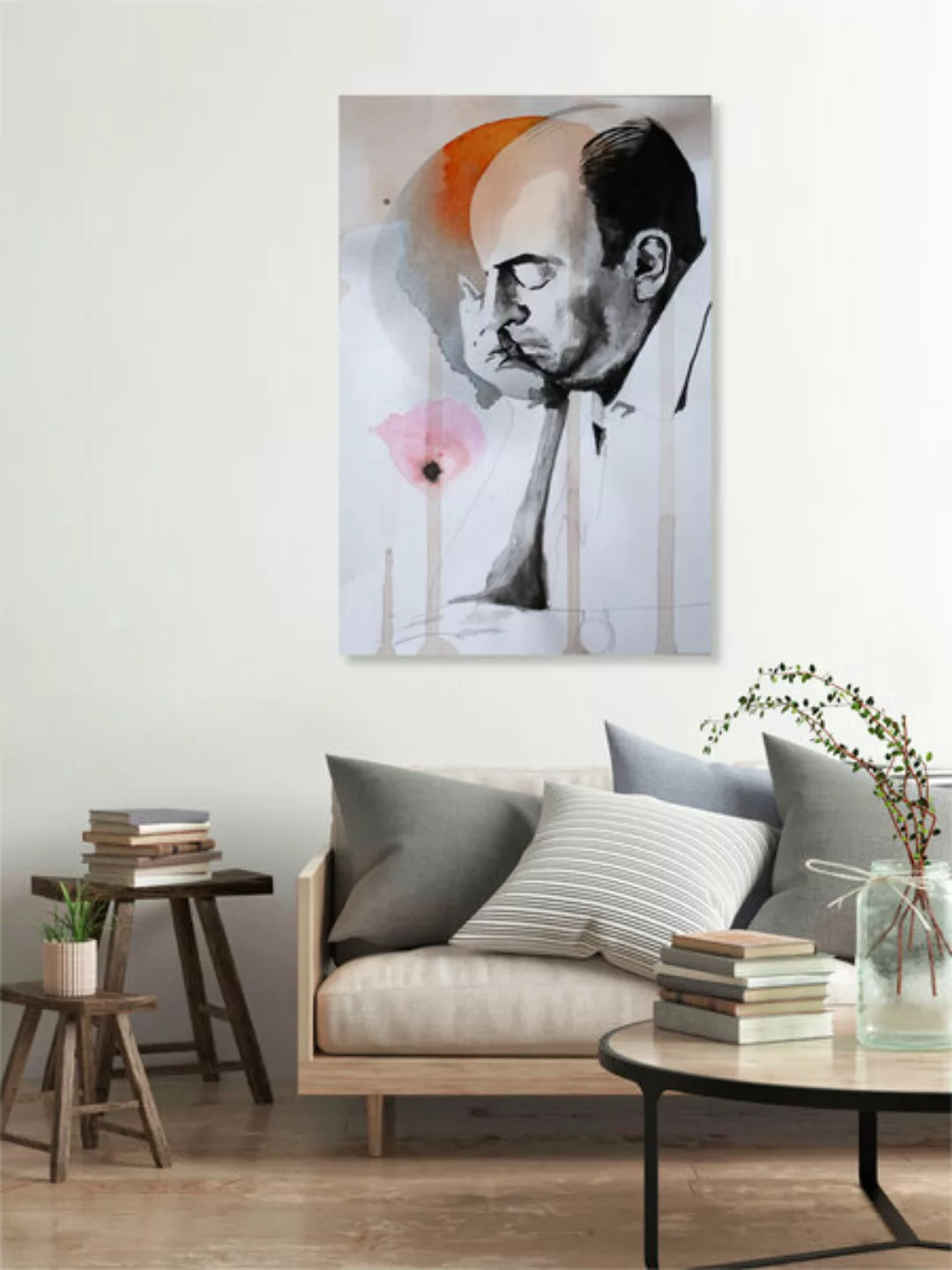 Poster / Leinwandbild - Pablo Neruda günstig online kaufen