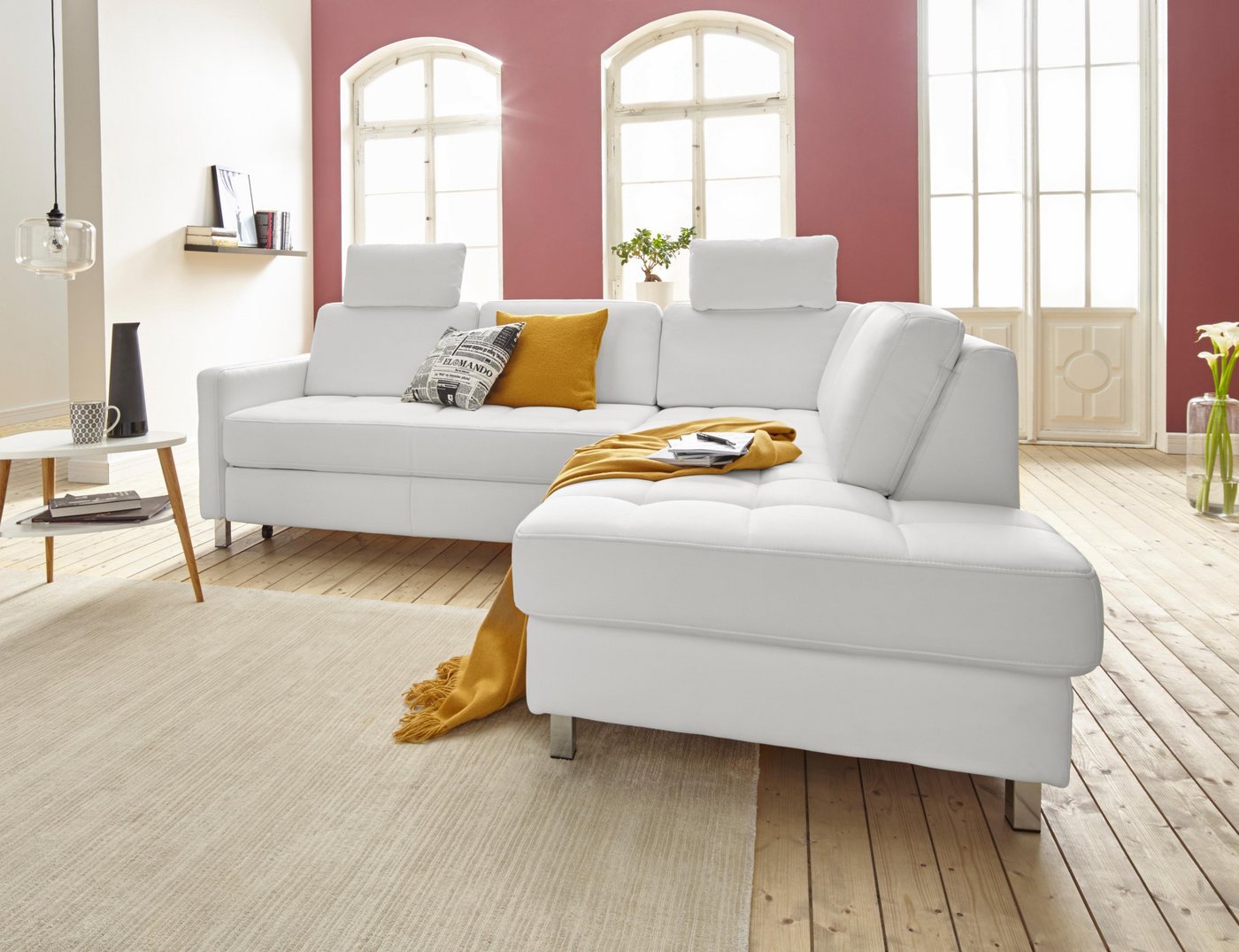 sit&more Ecksofa "Pablo L-Form", wahlweise mit Bettfunktion und Bettkasten günstig online kaufen