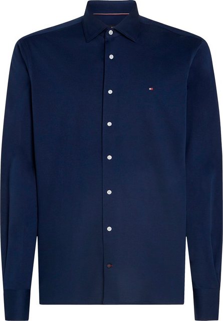 Tommy Hilfiger Businesshemd CL KNITTED SOLID RF SHIRT mit Kentkragen günstig online kaufen