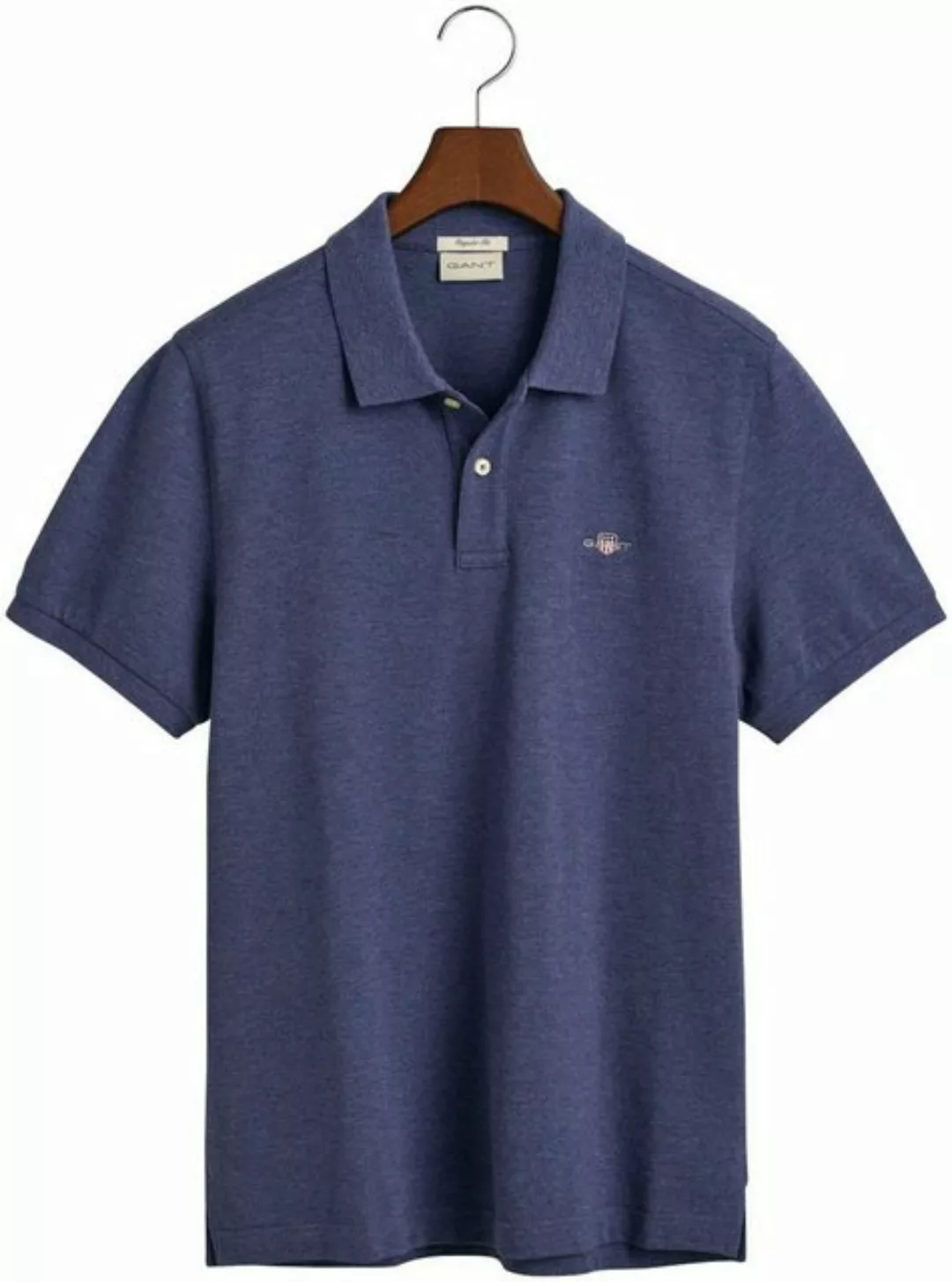 Gant Poloshirt REG SHIELD SS PIQUE POLO mit Logo und Flachstrickkragen 100% günstig online kaufen