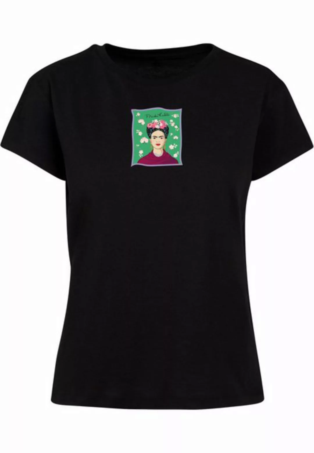 Merchcode T-Shirt Merchcode Damen Ladies Frida Kahlo - Green Box Tee (1-tlg günstig online kaufen