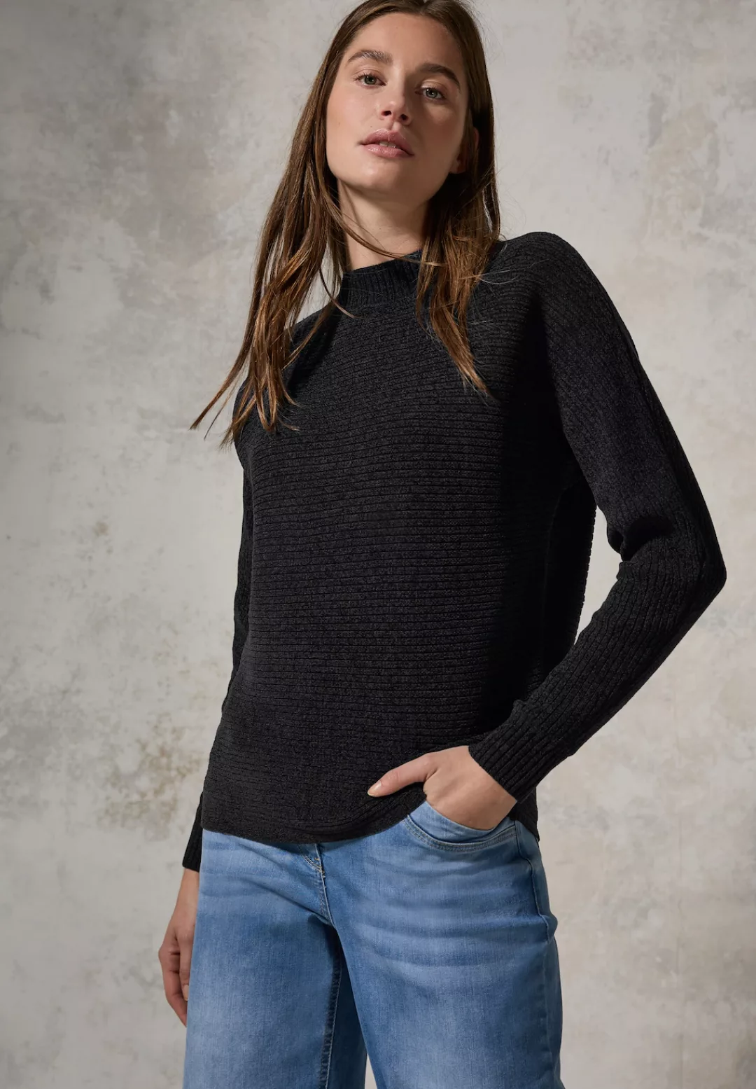 Cecil Strickpullover - Chenille Dolman Pullover günstig online kaufen