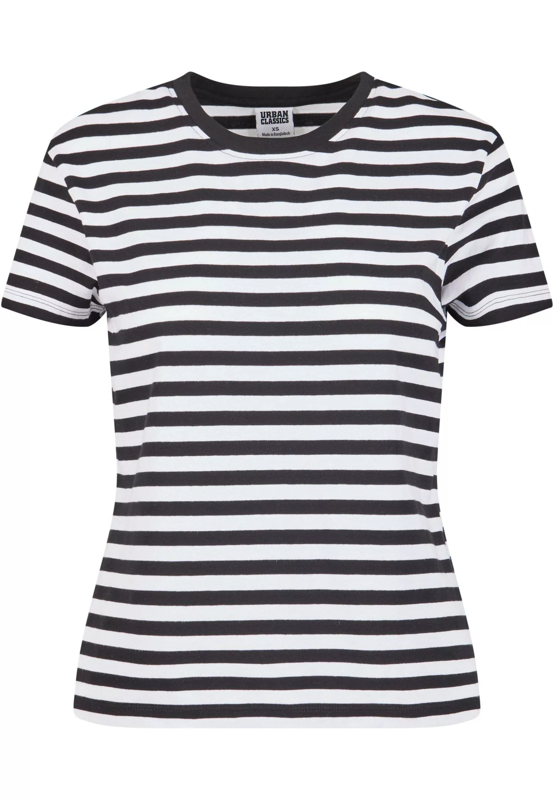 URBAN CLASSICS T-Shirt "Urban Classics Damen Ladies Regular Striped Tee" günstig online kaufen