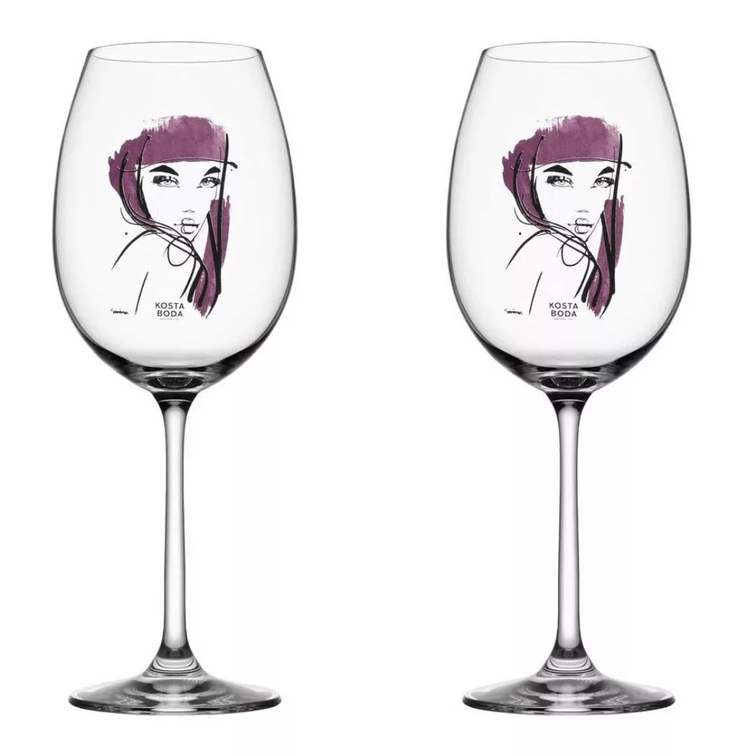 All about you Weinglas 2er Pack purpurrot günstig online kaufen