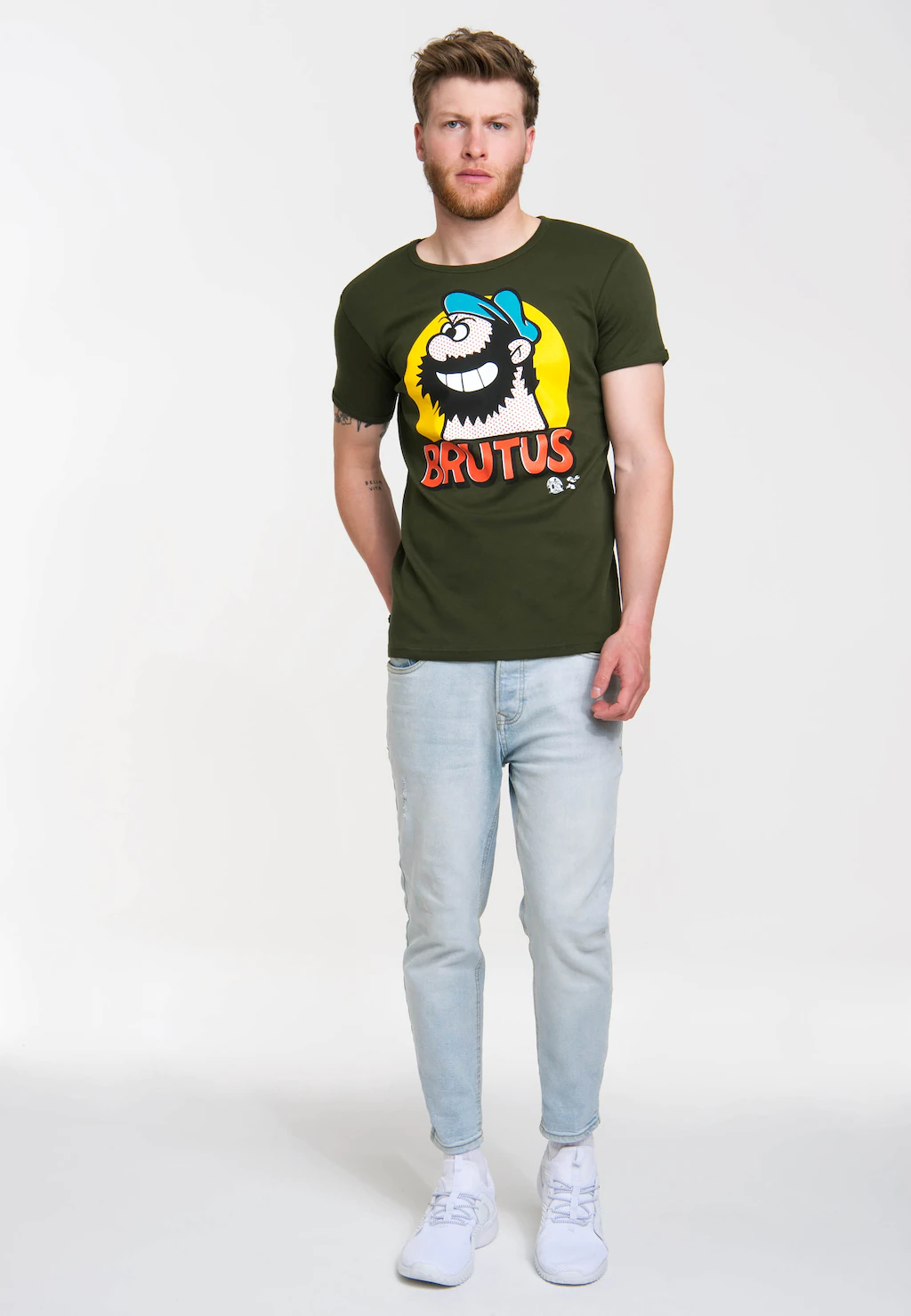 LOGOSHIRT T-Shirt "Brutus", mit lässigem Vintage-Print günstig online kaufen